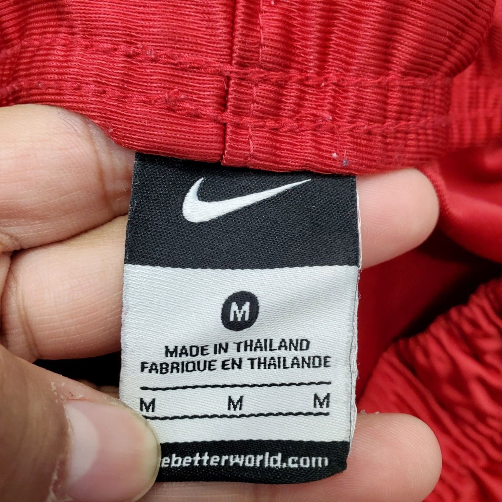 Nike Nike Basketball Shorts Mens M Red Stretch Athletic Running Elastic Waist Size US 31 - 6 Thumbnail