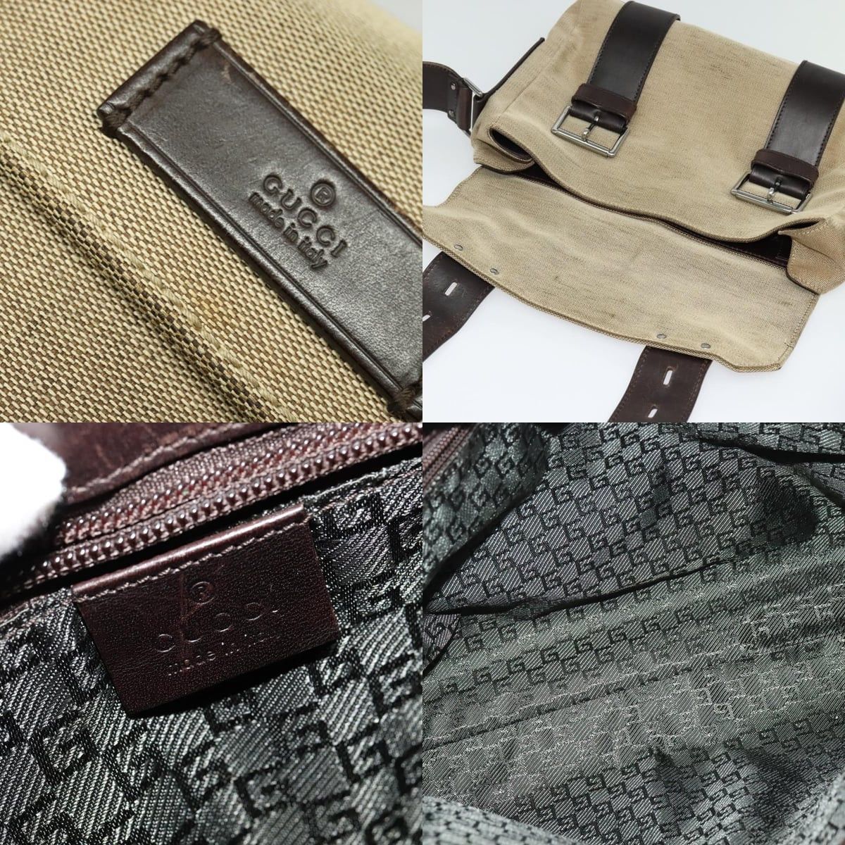 Gucci GUCCI Shoulder Bag Canvas Beige Silver Size ONE SIZE - 11 Thumbnail