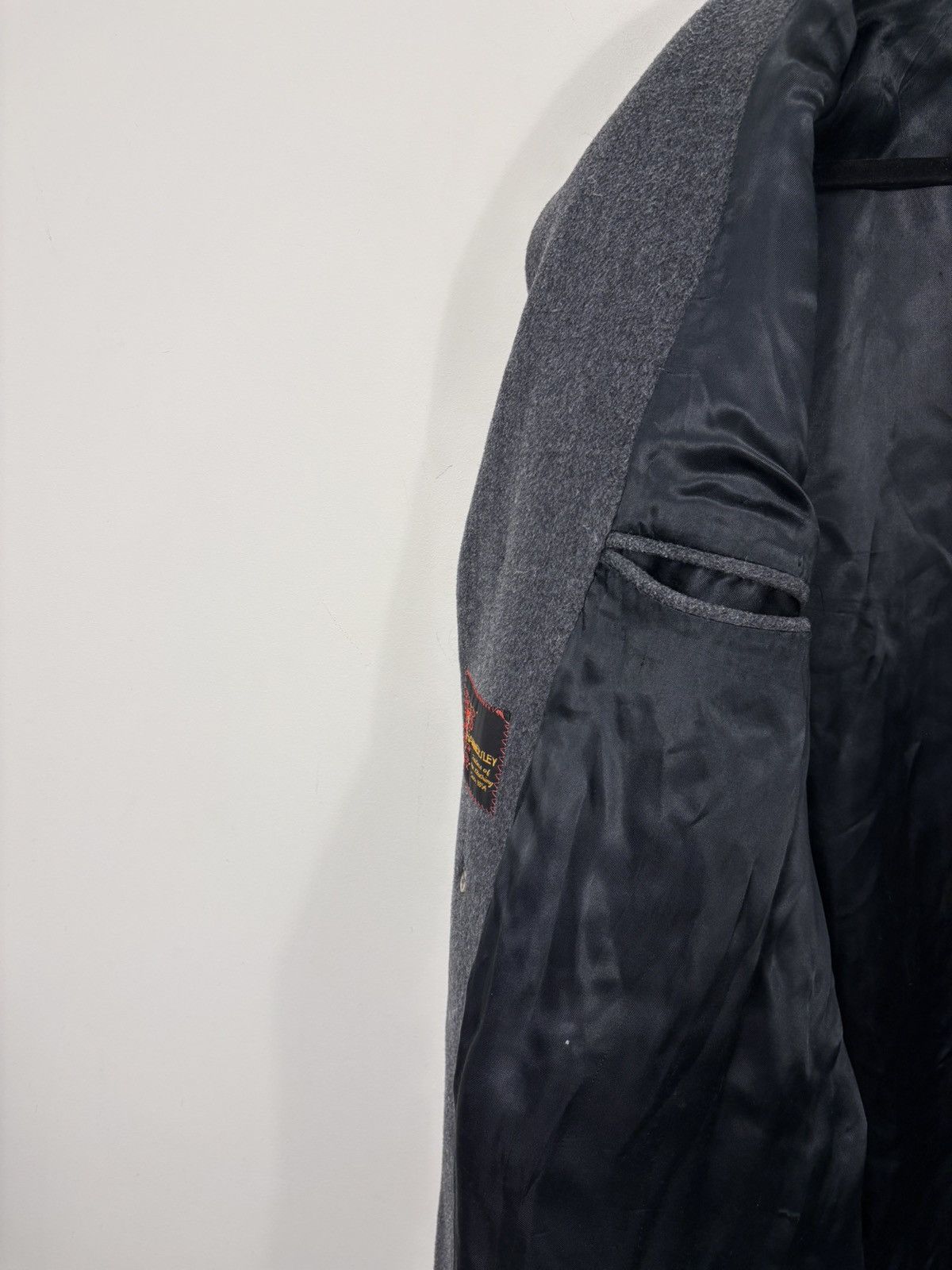 Other Hammersley Vintage Men’s Tailored Grey Wool Cashmere Coat Size US M / EU 48-50 / 2 - 12 Thumbnail
