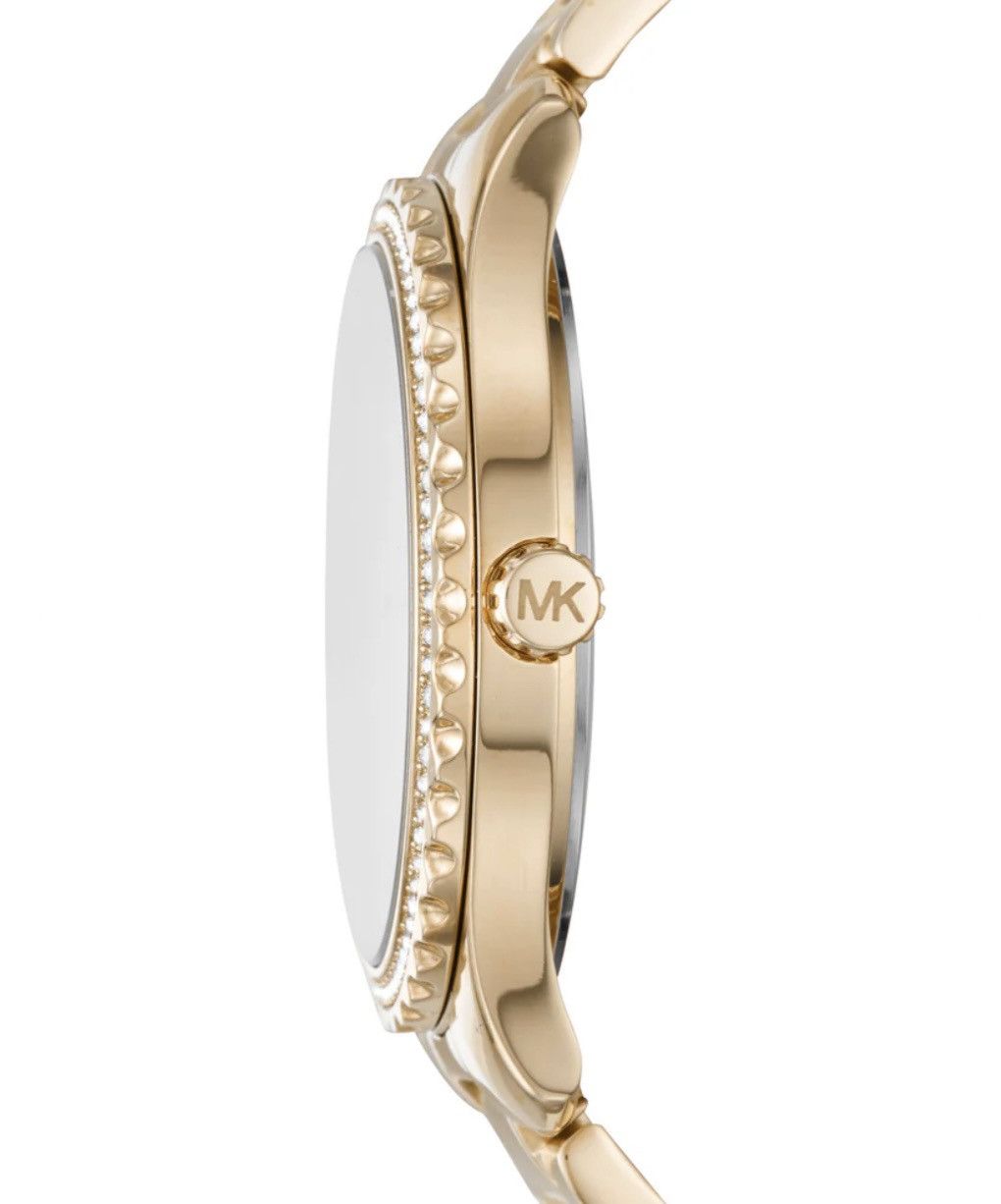 Michael Kors MICHAEL KORS MK6870 LAYTON WHITE DIAL GOLD TONE Size ONE SIZE - 3 Thumbnail