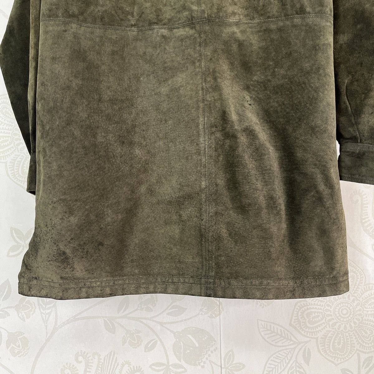 Ralph Lauren Vintage Ralph Lauren Sick Suede Green Light Jacket Size US M / EU 48-50 / 2 - 13 Thumbnail