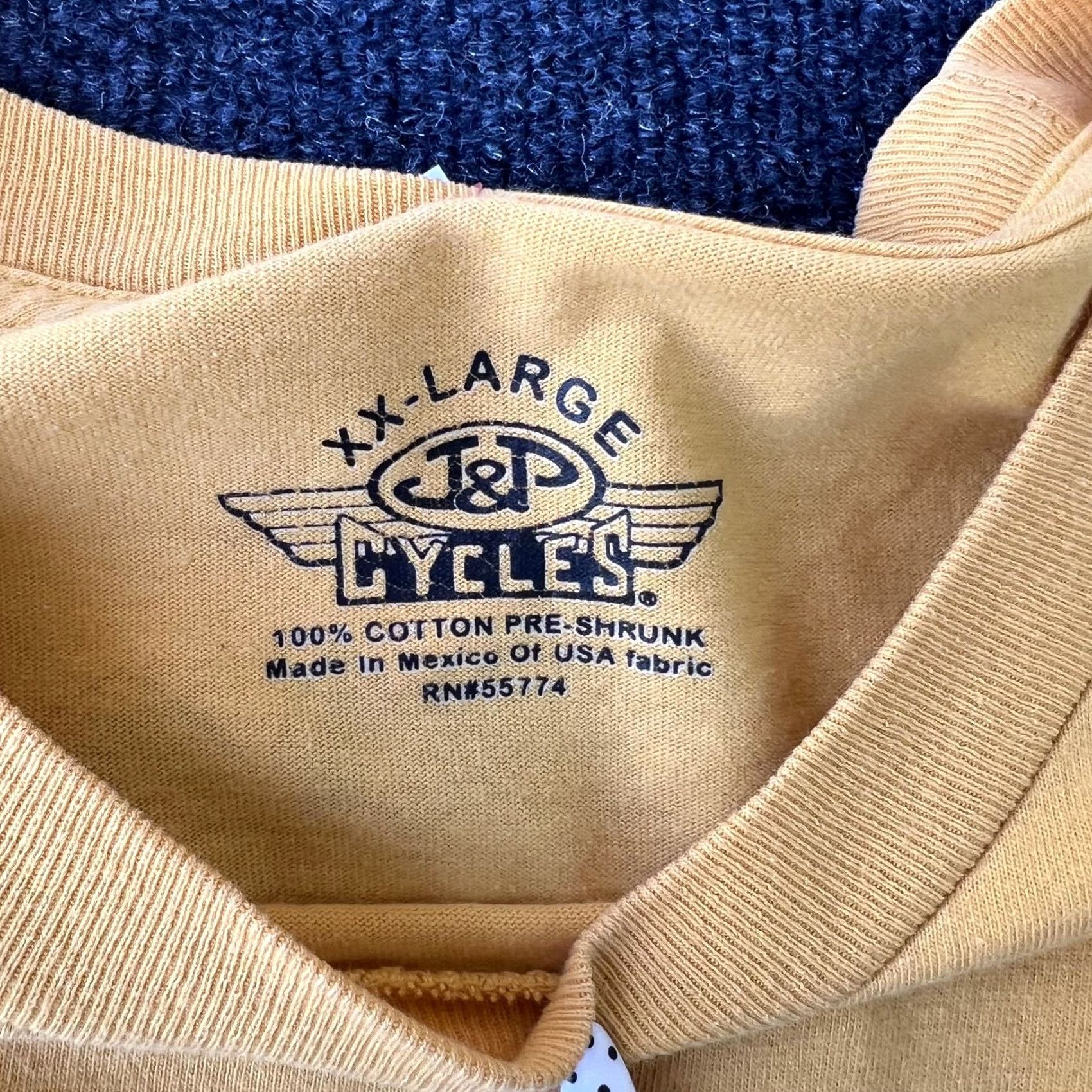 Vintage VINTAGE J&P Cycles Shirt Mens 2XL Yellow Biker Motorcycle Custom Graphic Eagle Skull 1979 Size US XXL / EU 58 / 5 - 2 Thumbnail