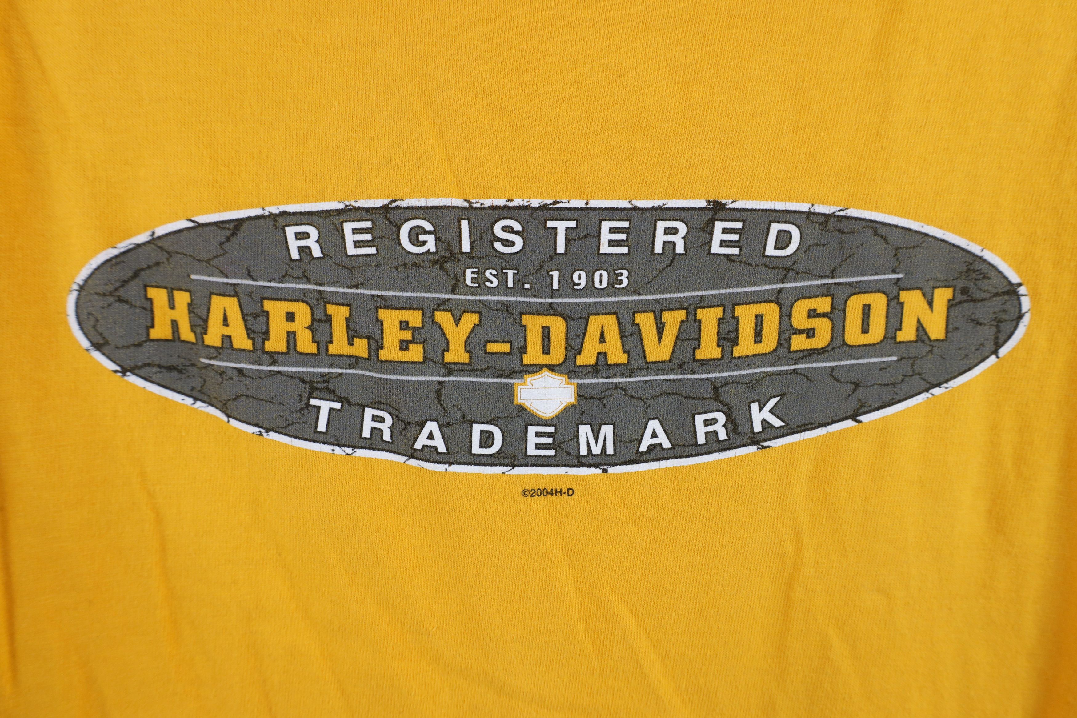 Harley Davidson × Vintage Vintage Y2K Harley Davidson Spell Florida T-Shirt Yellow USA Size US M / EU 48-50 / 2 - 4 Thumbnail