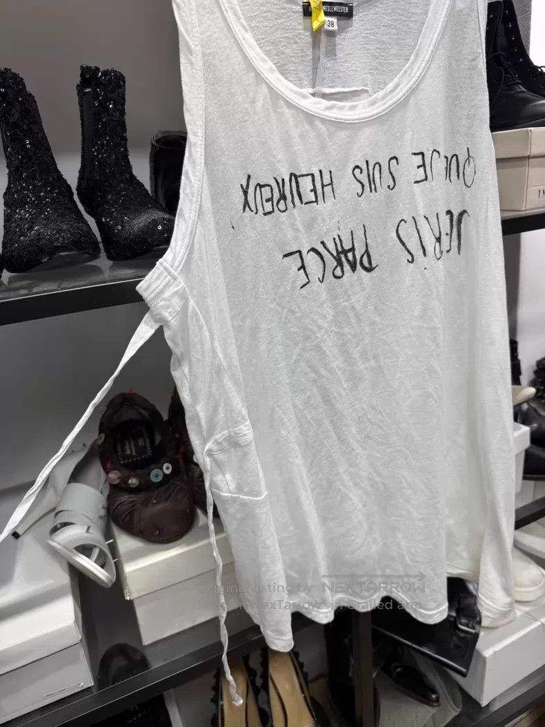 Ann Demeulemeester Ann Demeulemeester Reversed Slogan Vest Size XS / US 0-2 / IT 36-38 - 3 Thumbnail