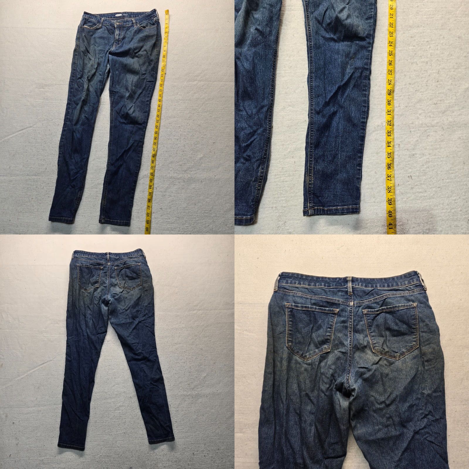 Old Navy Old Navy Jeans Skinny Mid-Rise Blue Denim Pants Women Size 10 Long Size 32" / US 10 / IT 46 - 8 Thumbnail