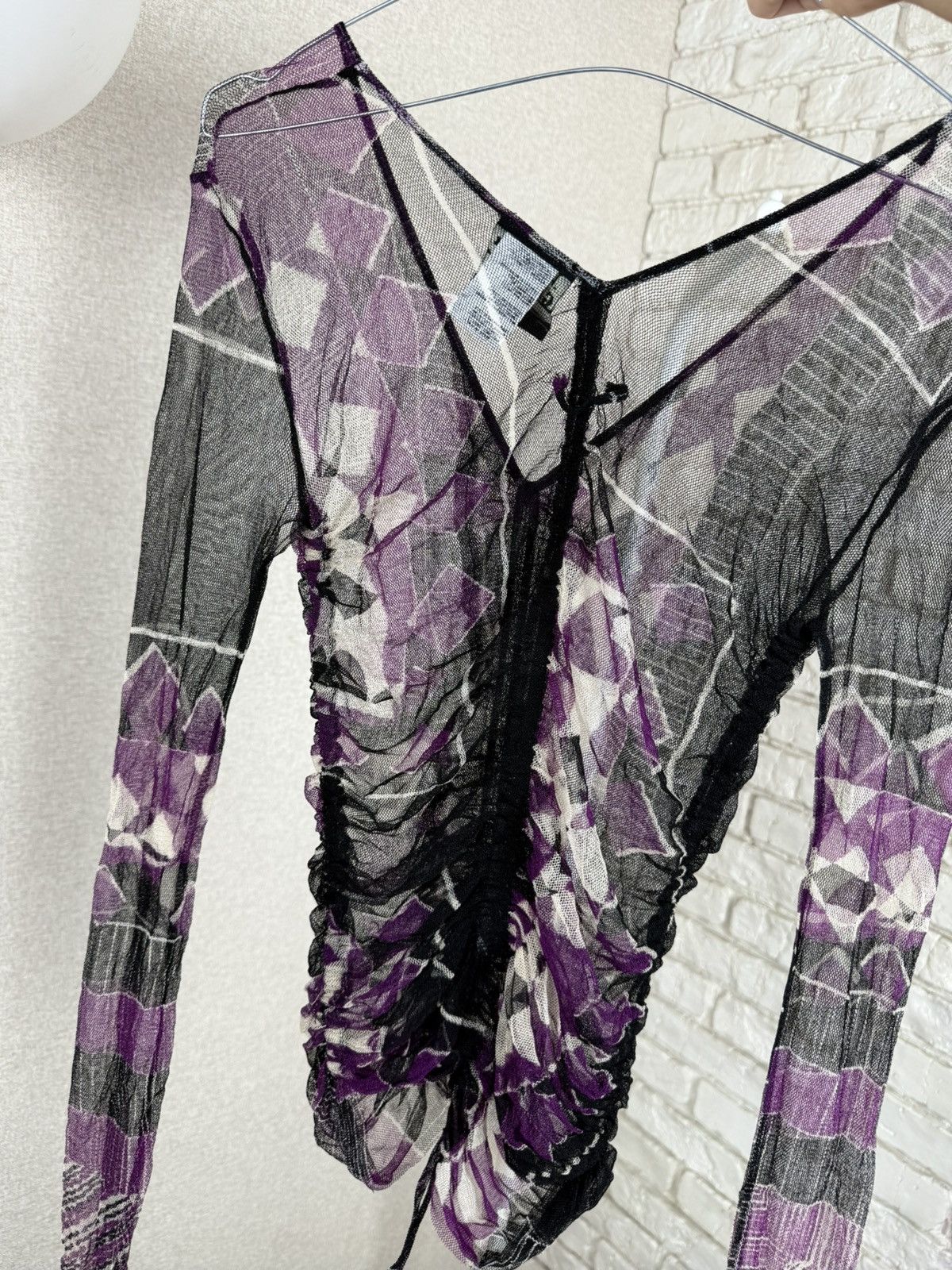 Jean Paul Gaultier Jean Paul Gaultier Extra Long Sleeve Mesh Multicolour Shirt Size M / US 6-8 / IT 42-44 - 13 Thumbnail