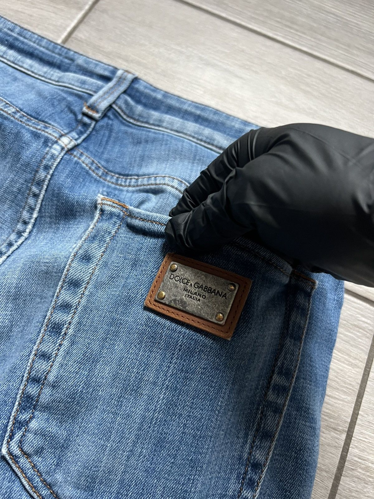 Dolce & Gabbana Vintage Dolce & Gabbana Denim Pants Mini Logo S Size Size US 31 - 16 Thumbnail