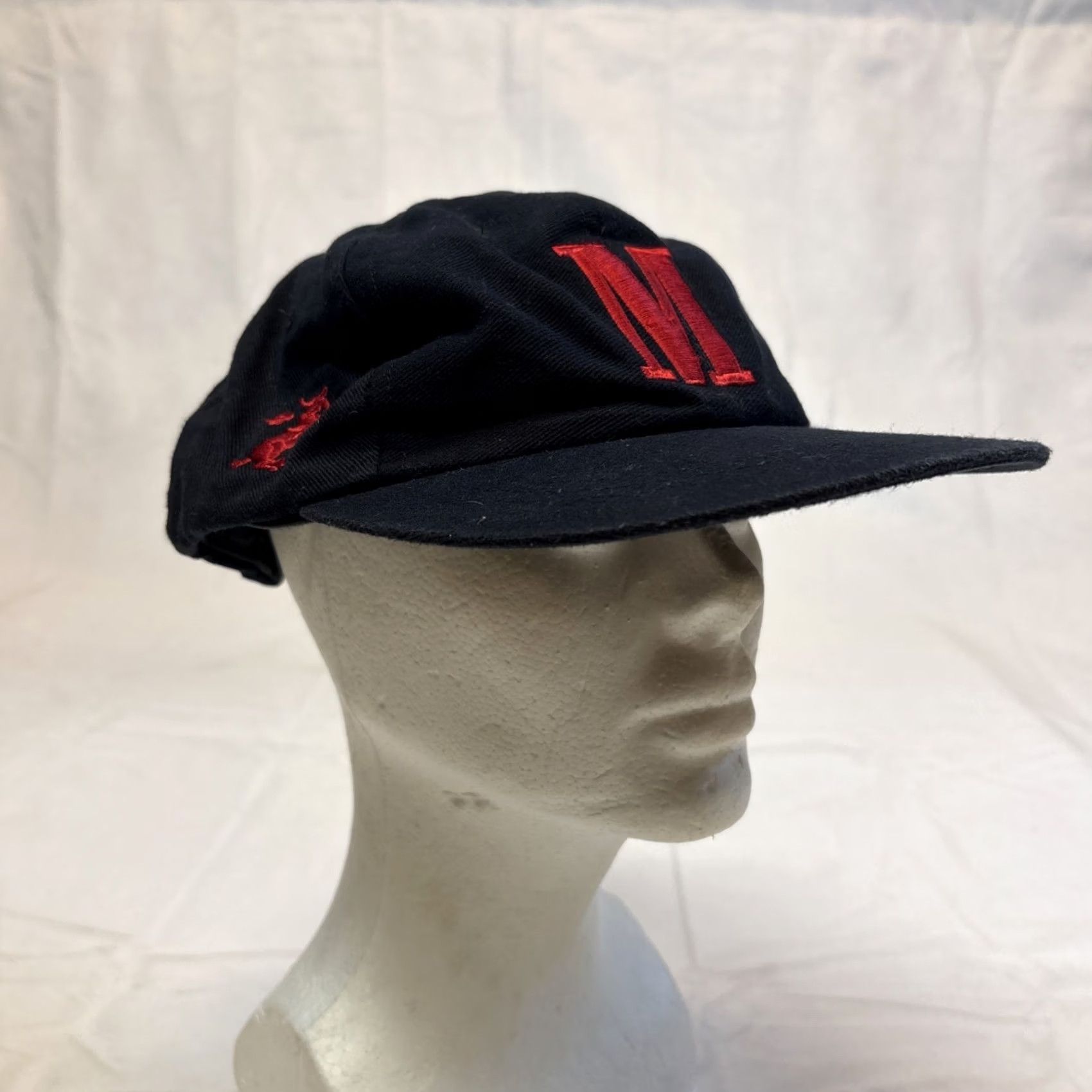 Marlboro VINTAGE Marlboro Man Cigarettes Cap Black M Cowboy 80s 90s Dad Hat Adjustable Mens Size ONE SIZE - 2 Thumbnail