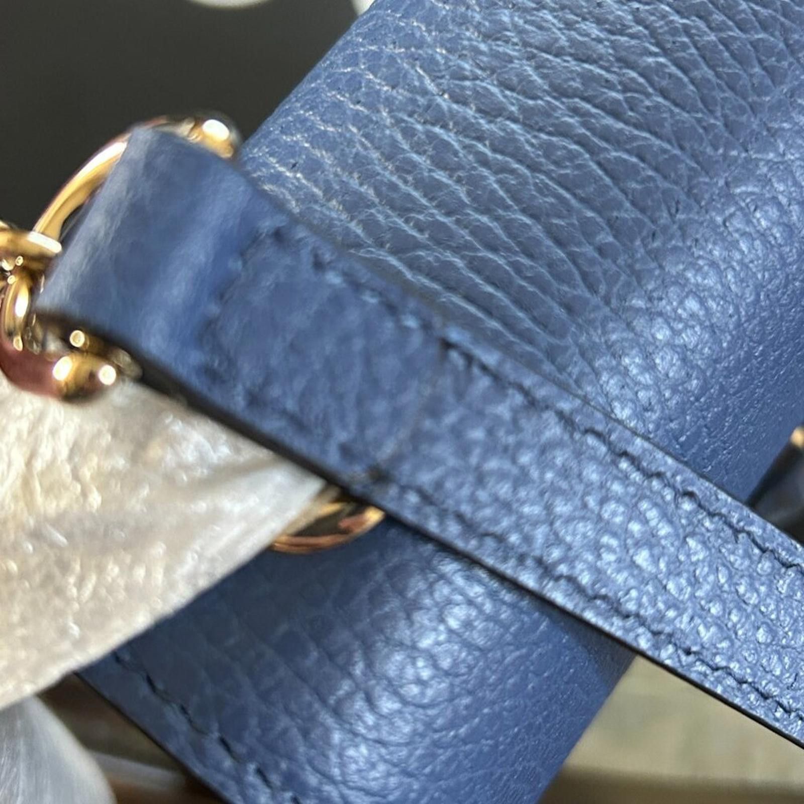 Gucci NWT GUCCI Interlocking GG Leather Crossbody Bag blue 510304 Size ONE SIZE - 9 Thumbnail