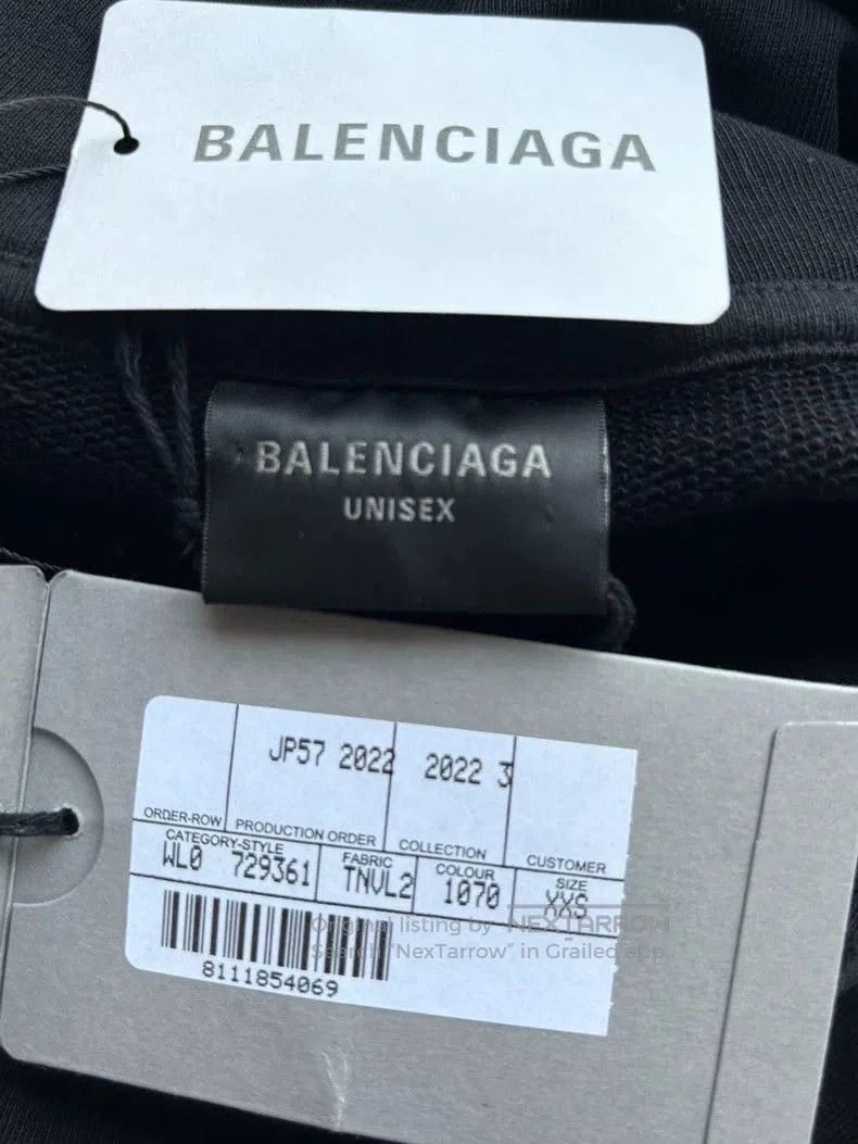 Balenciaga Balenciaga Logo Print Oversized Hoodie. Size US XXS / EU 40 - 4 Thumbnail