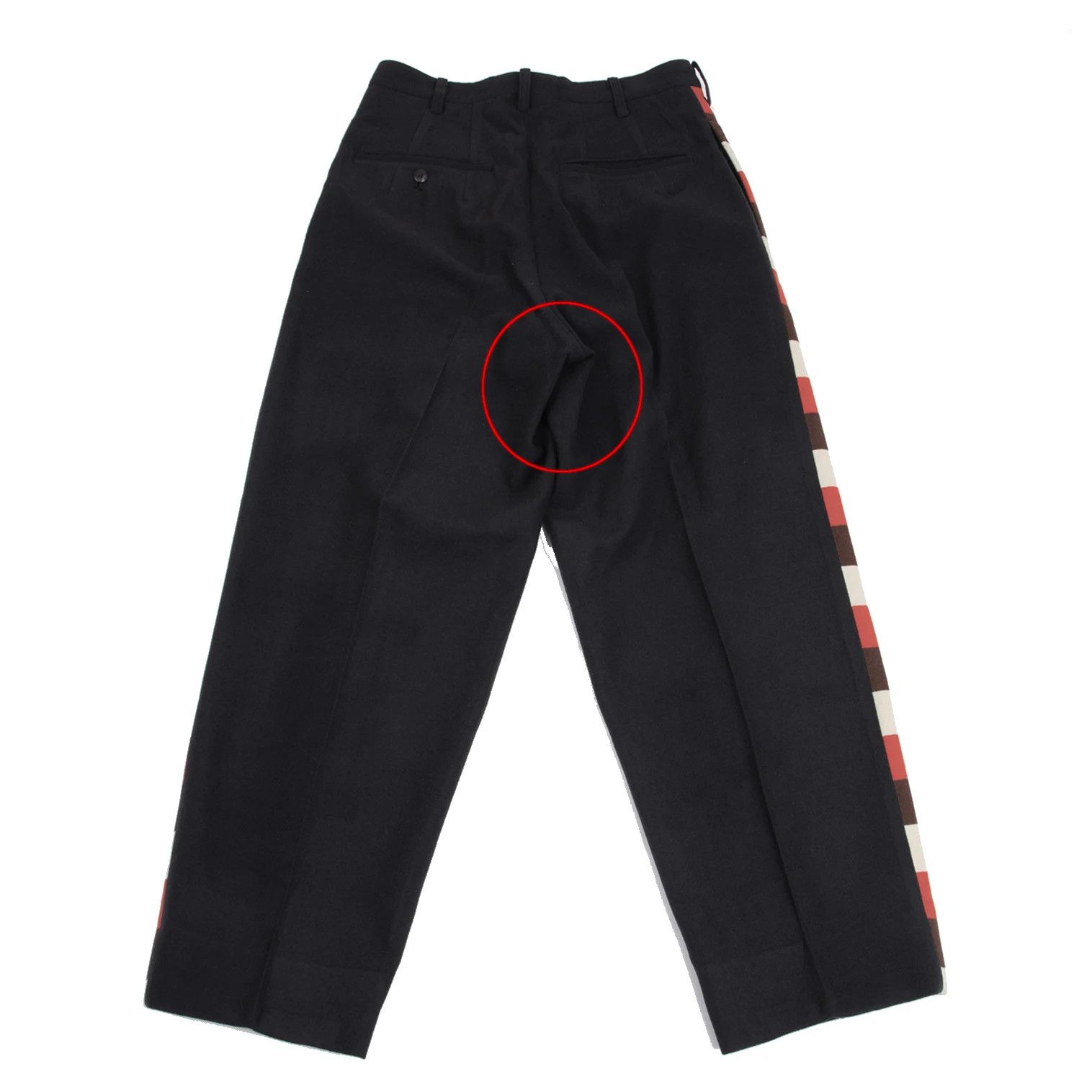 Yohji Yamamoto Yohji Yamamoto Felt Wool Pants Dark Navy S Size US 30 / EU 46 - 10 Thumbnail