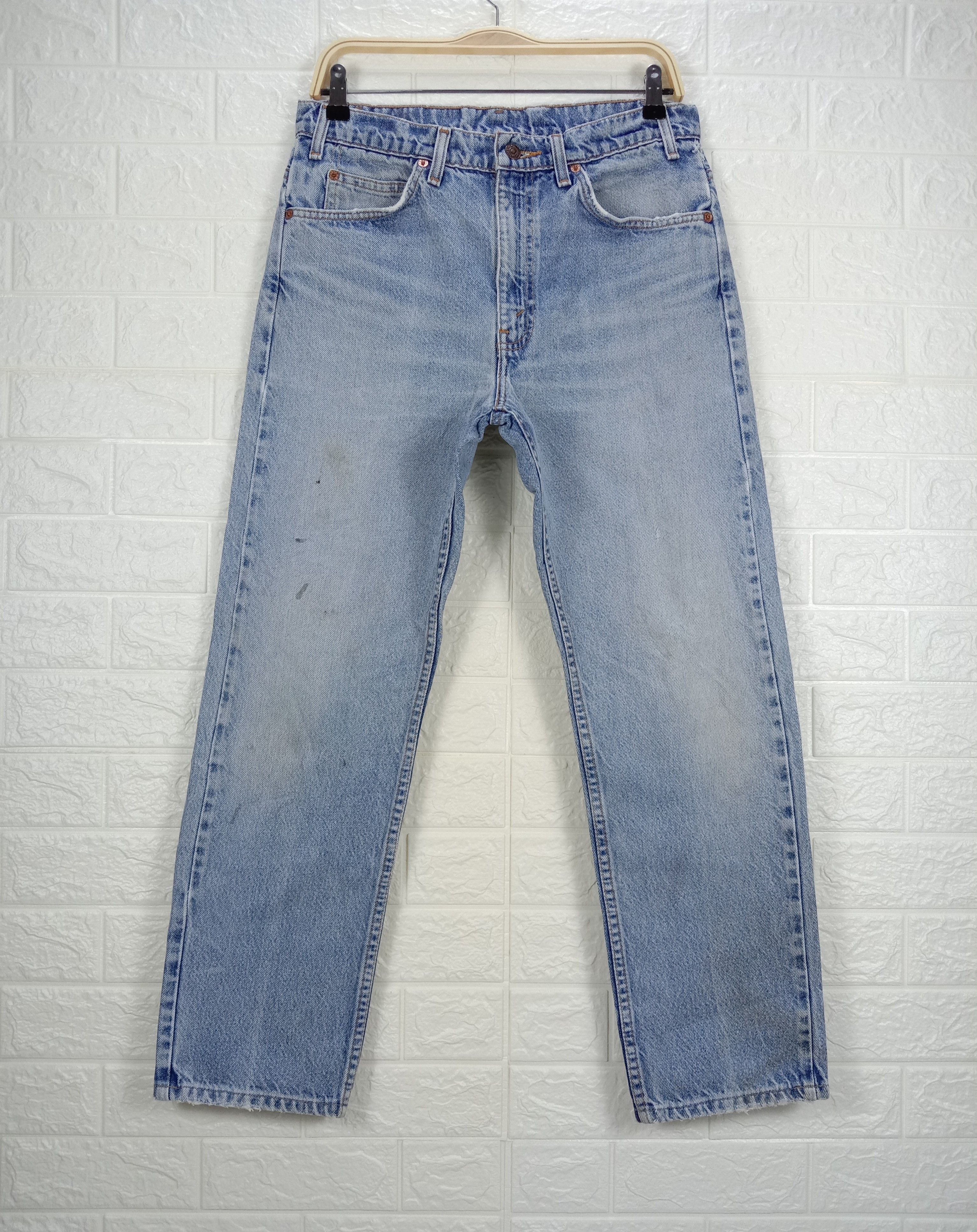 Levi's Vintage 90s Levi's 505 Jeans Orange Tab Faded Blue Denim Size US 31 - 1 Thumbnail