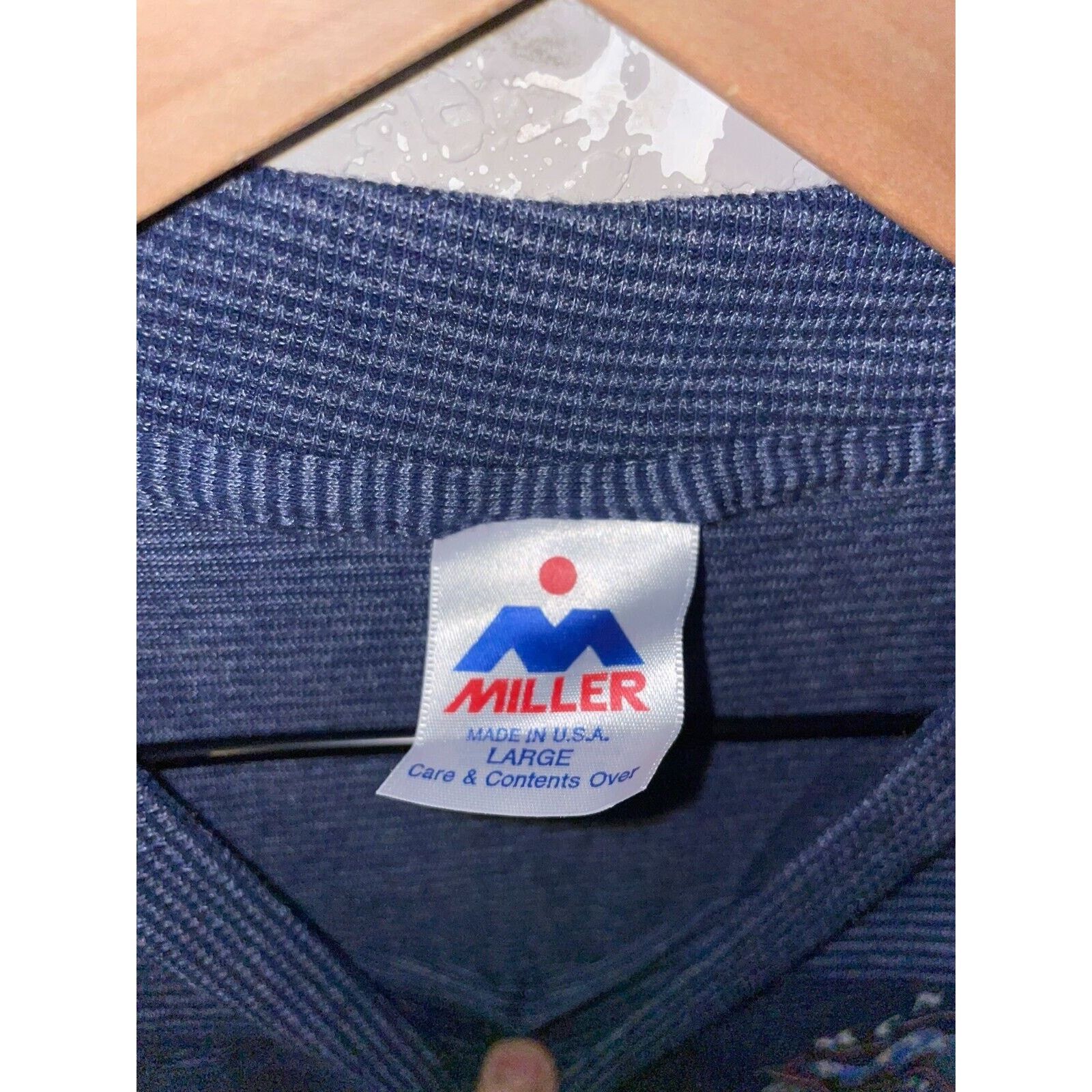 Vintage 90s Miller Montana Big Sky Country Blue Striped Shirt Size US L / EU 52-54 / 3 - 5 Thumbnail