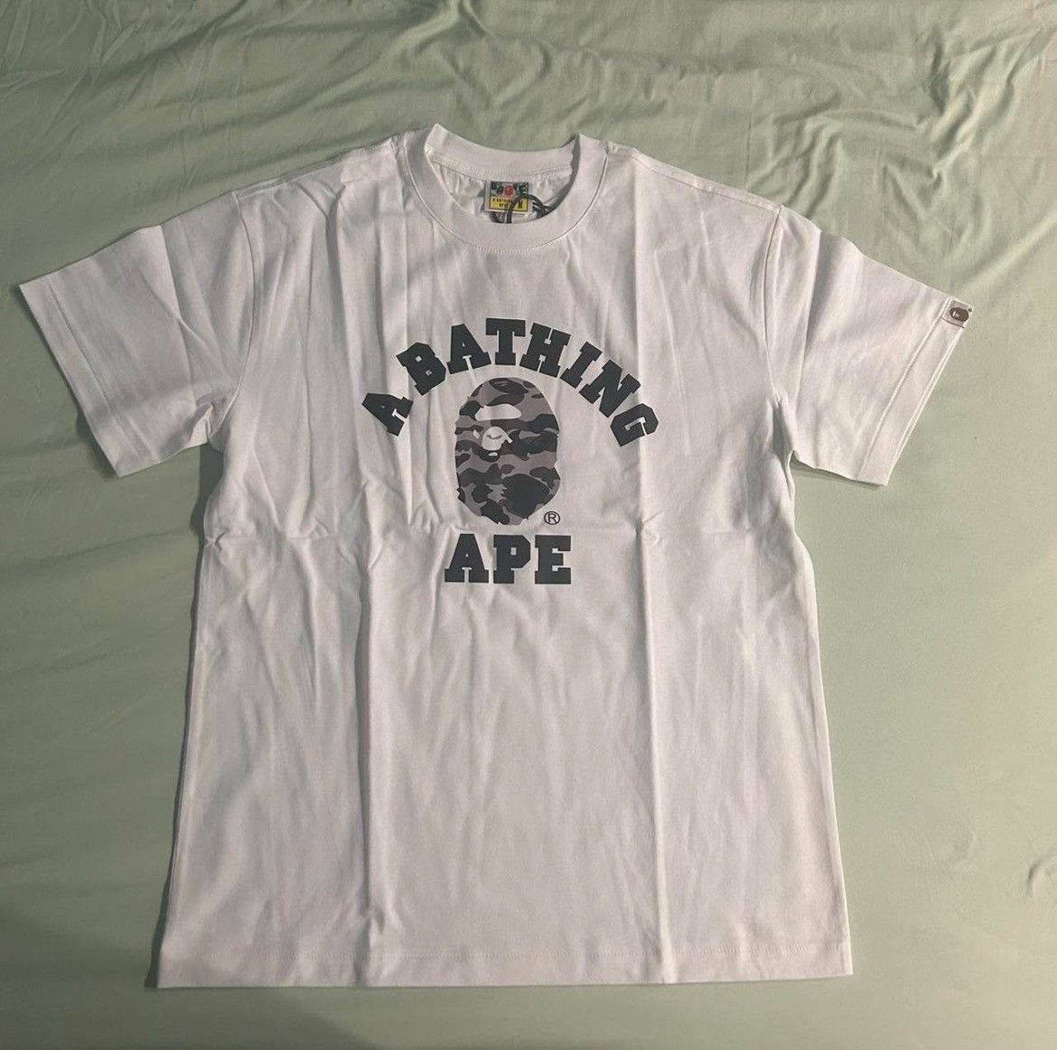 Japanese Brand × Vintage Bape Camo College Tee Size US M / EU 48-50 / 2 - 1 Thumbnail