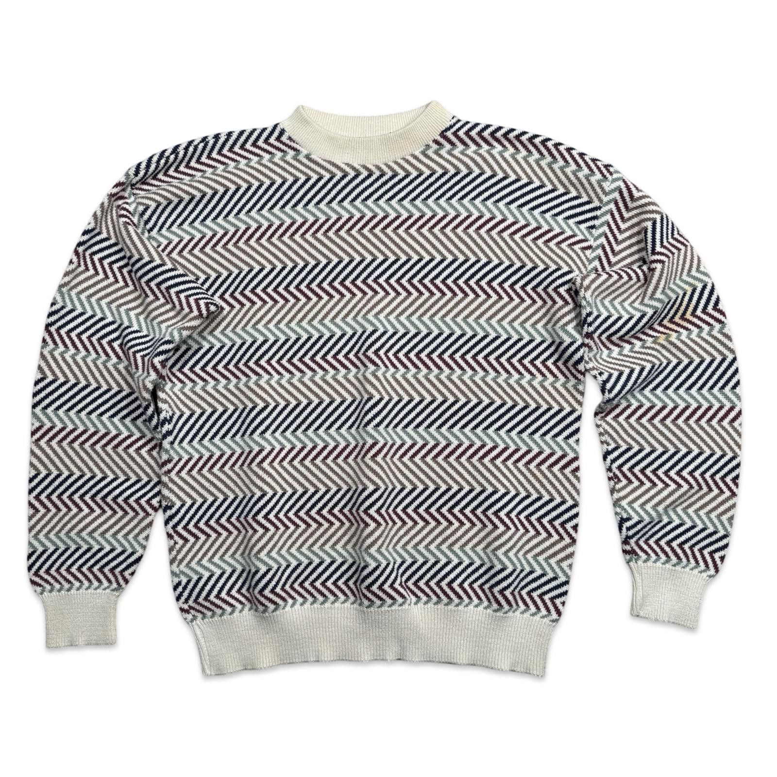 John Weitz John Weitz Vintage Patterned Herringbone Sweater Size US XL / EU 56 / 4 - 1 Thumbnail