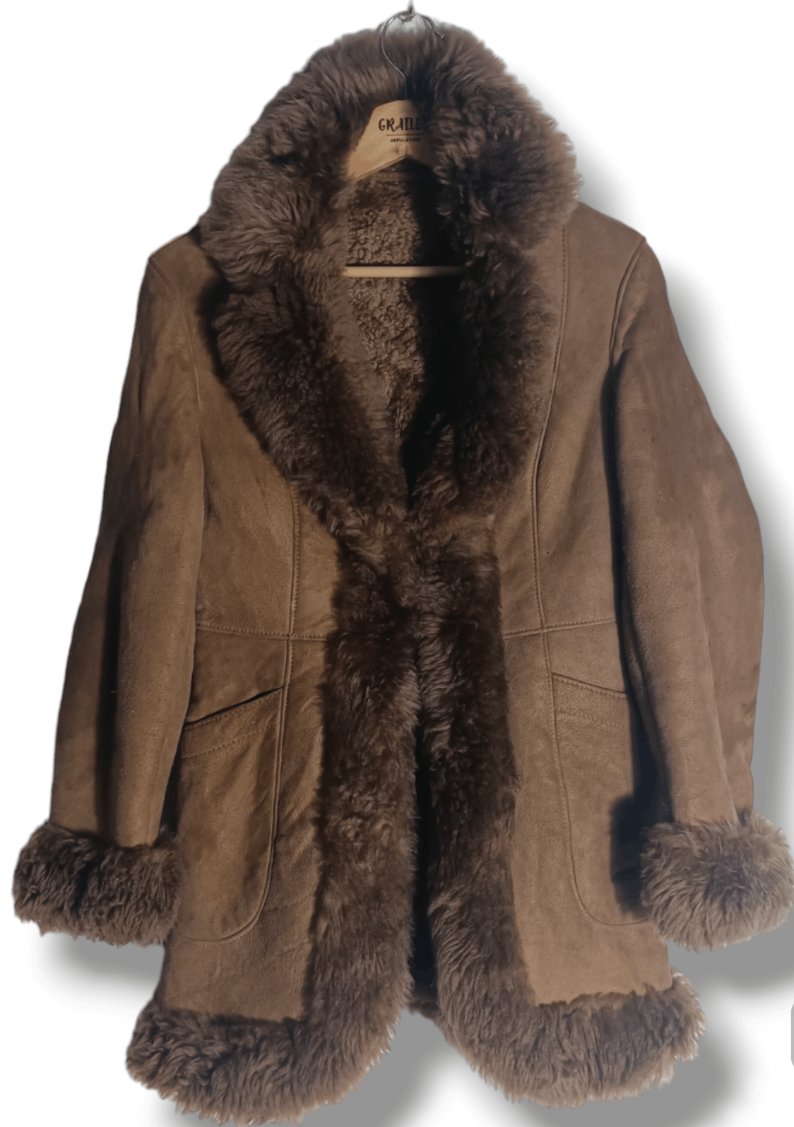 McQ Alexander McQueen Vintage 💥Stella Suede Jacket Faux Fur Made In Spain Size S / US 4 / IT 40 - 1 Thumbnail