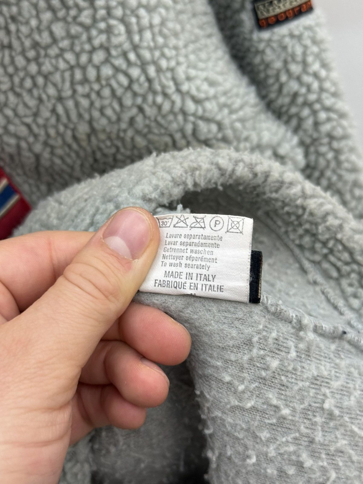 Napapijri Napapijri Teddy Fleece Sherpa Zip Jacket Size US L / EU 52-54 / 3 - 7 Thumbnail