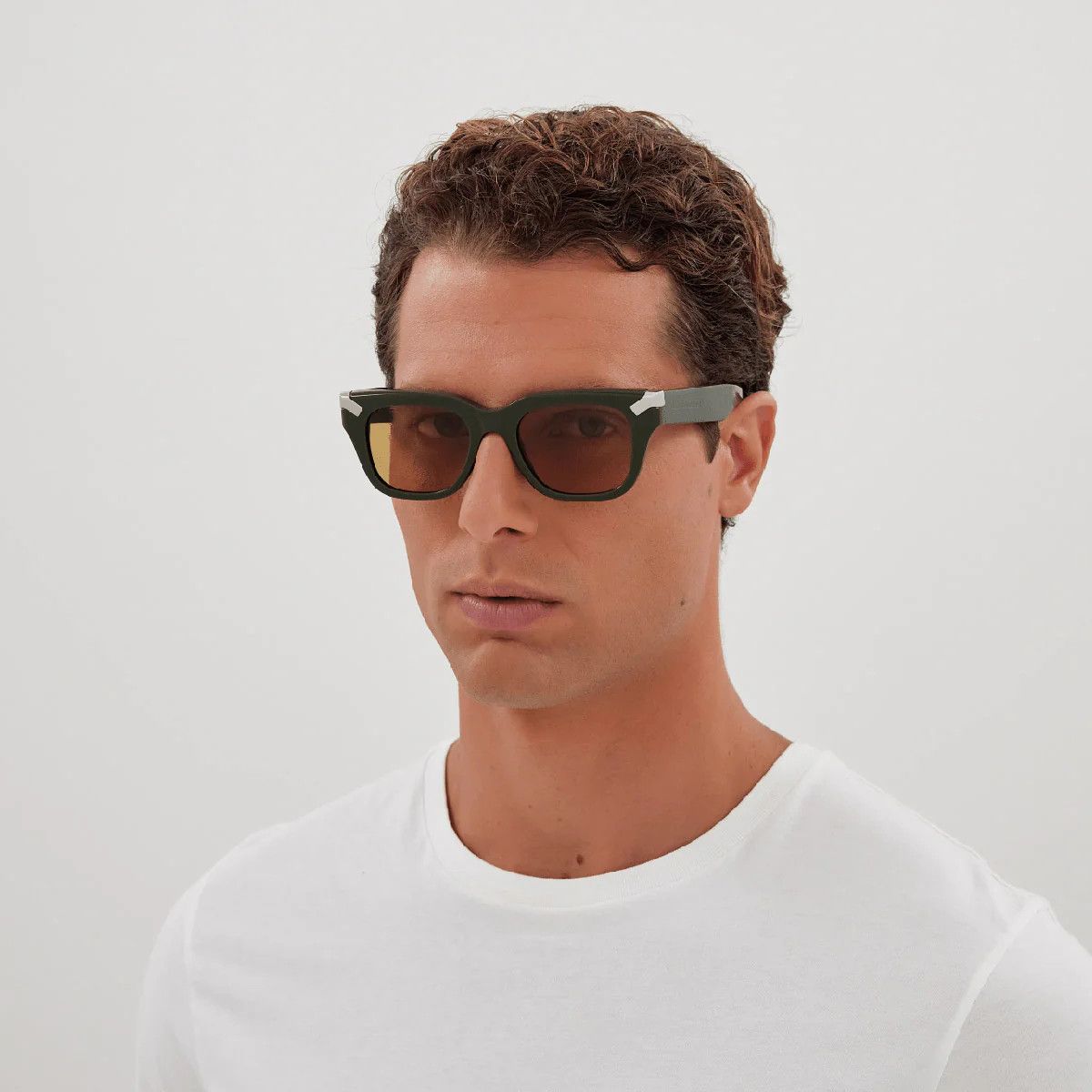 Alexander McQueen ALEXANDER MCQUEEN Punk Rivet tortoise shell sunglasses Size ONE SIZE - 3 Thumbnail