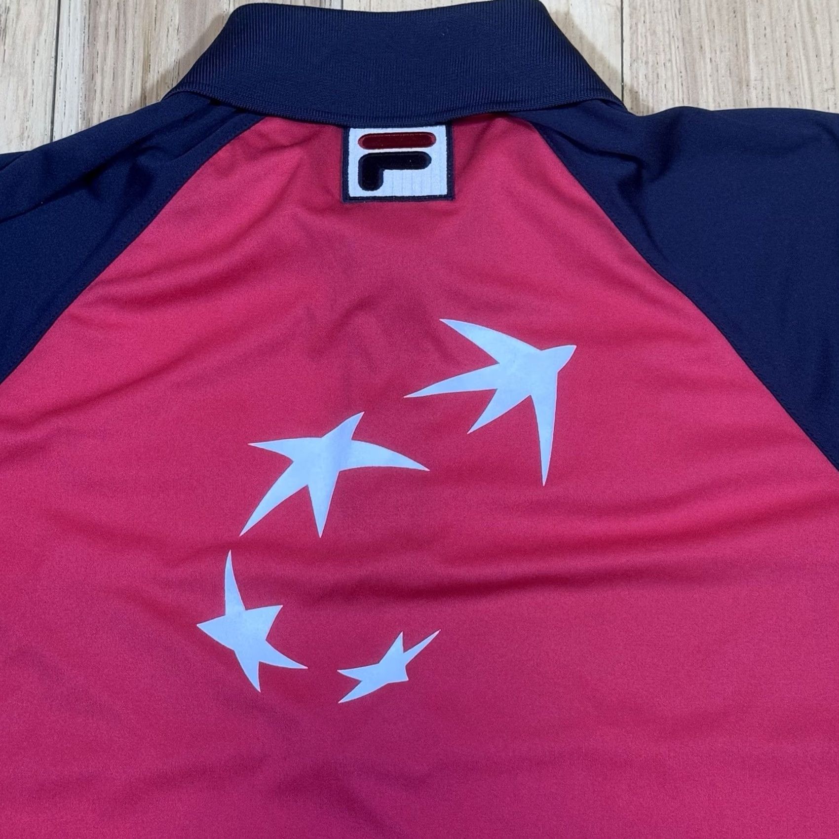Fila FILA Polo Shirt Short Sleeve Mens Small Red Stretch Tennis Open BNP Paribas Open Blue Size US S / EU 44-46 / 1 - 6 Thumbnail
