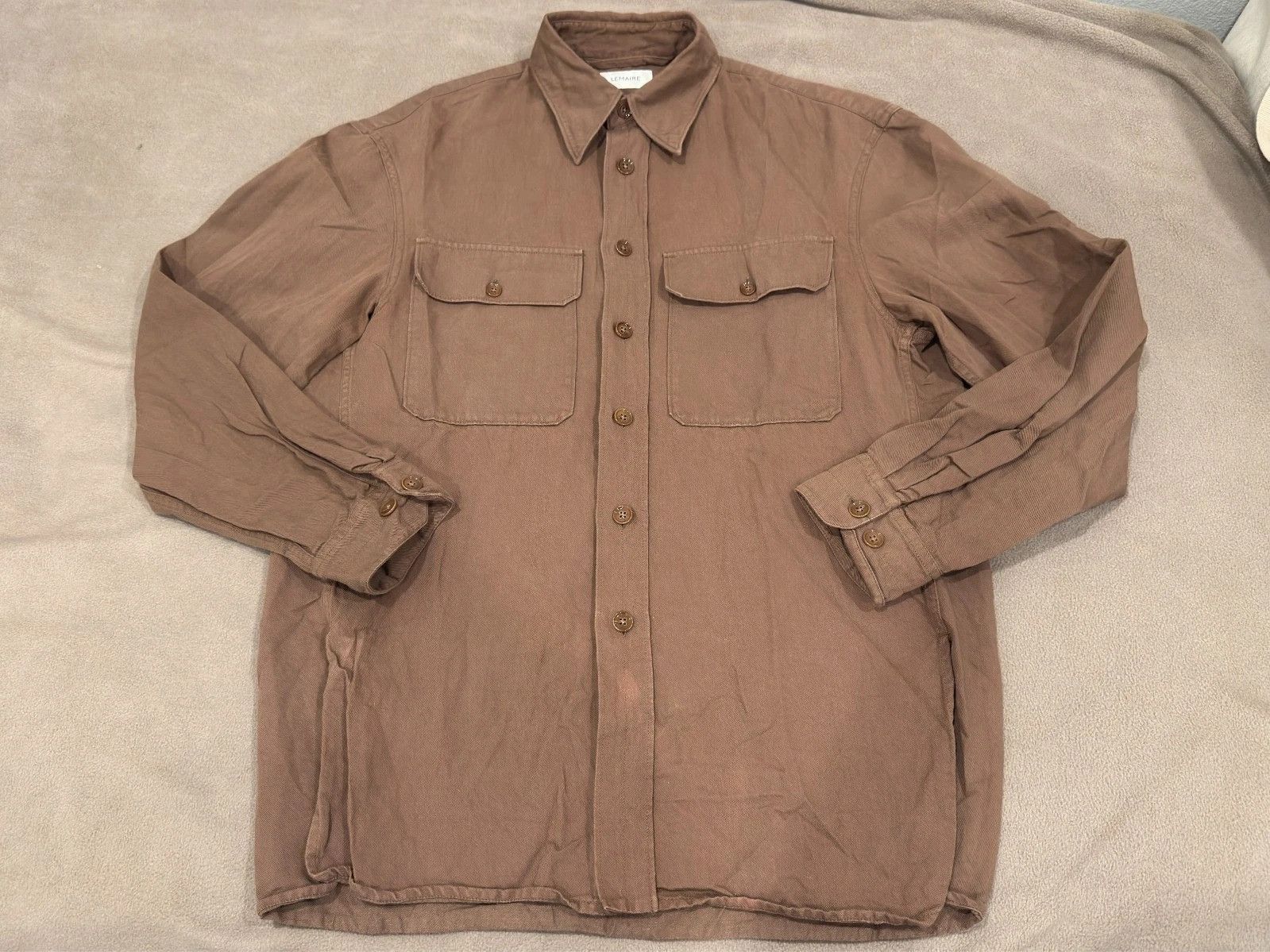 Lemaire Lemaire Officer Shirt (46) Size US S / EU 44-46 / 1 - 6 Thumbnail