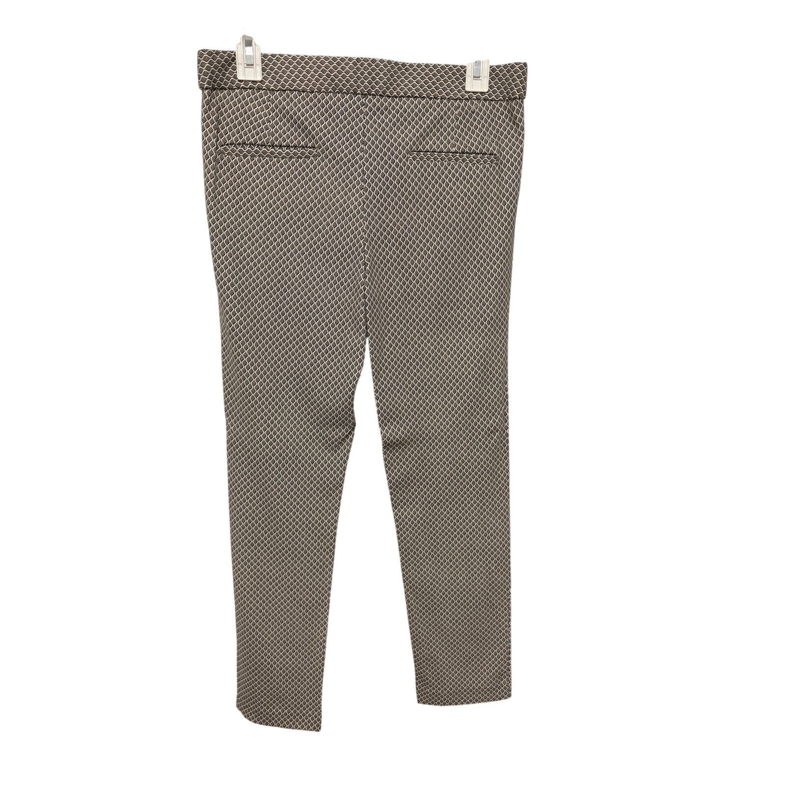 Other Amanda + Chelsea Black White Lattice Stretch Formal Pants Size 28" / US 6 / IT 42 - 9 Thumbnail