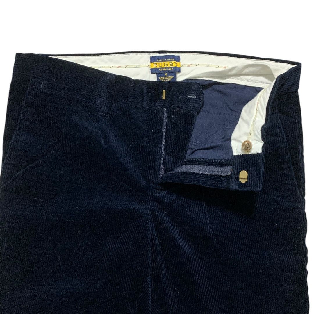 Rugby Ralph Lauren Ralph Lauren Women 8 Navy Corduroy Ankle Designer Trousers Size 30" / US 8 / IT 44 - 3 Thumbnail