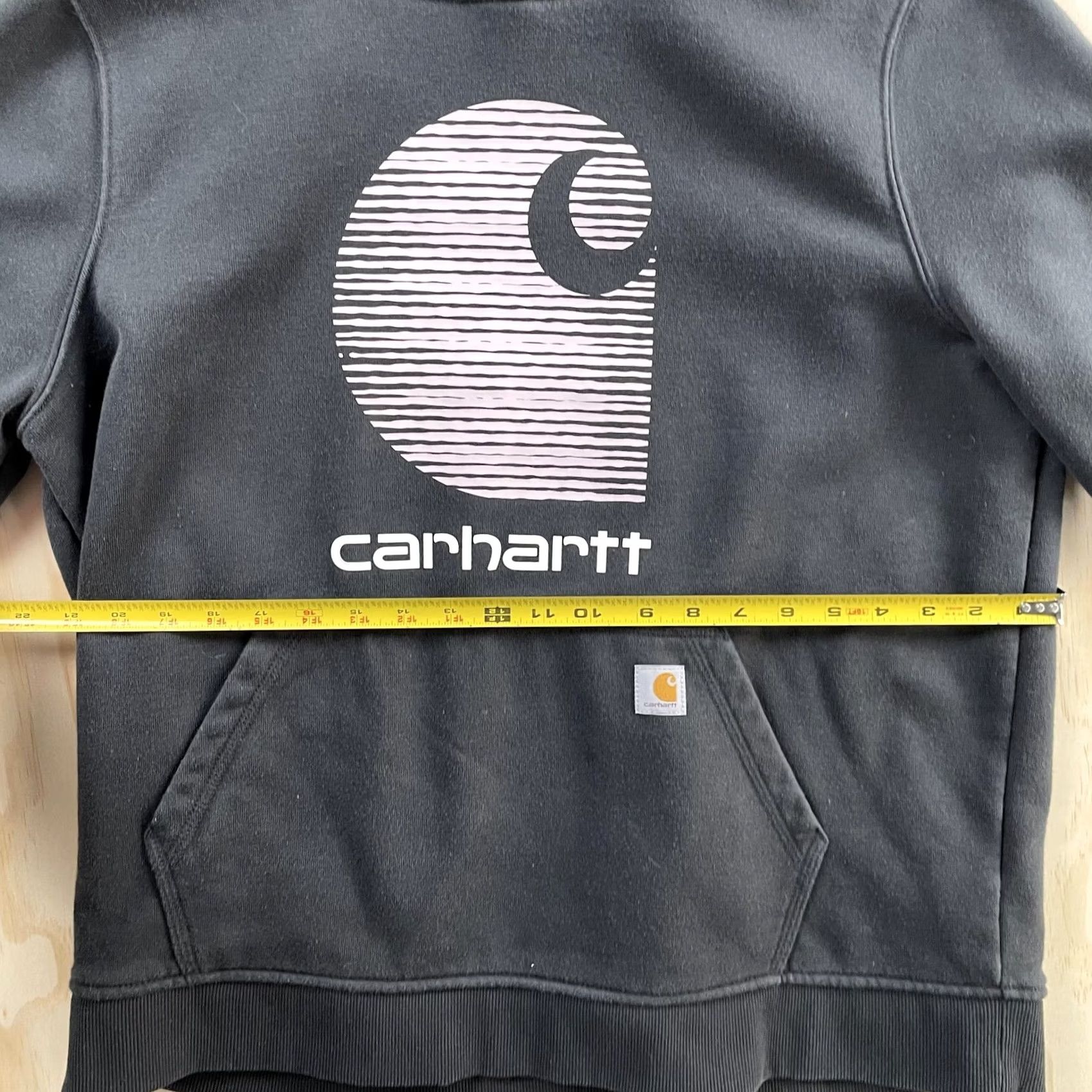 Carhartt Carhartt Hoodie Womens XL Black Fleece Pullover Graphic Front Logo Sweatshirt Hoodie Womens XL Black Graphic Logo Front Pocket Sweatshirt Size XL / US 12-14 / IT 48-50 - 4 Thumbnail