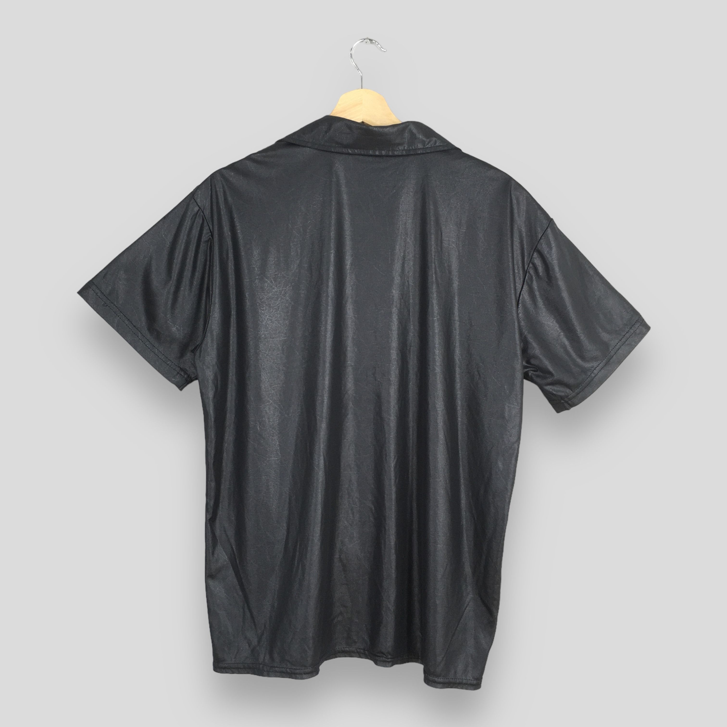 Vintage Vintage 70s Fenix Black Plain Polyester Shirt Medium Size US M / EU 48-50 / 2 - 8 Thumbnail