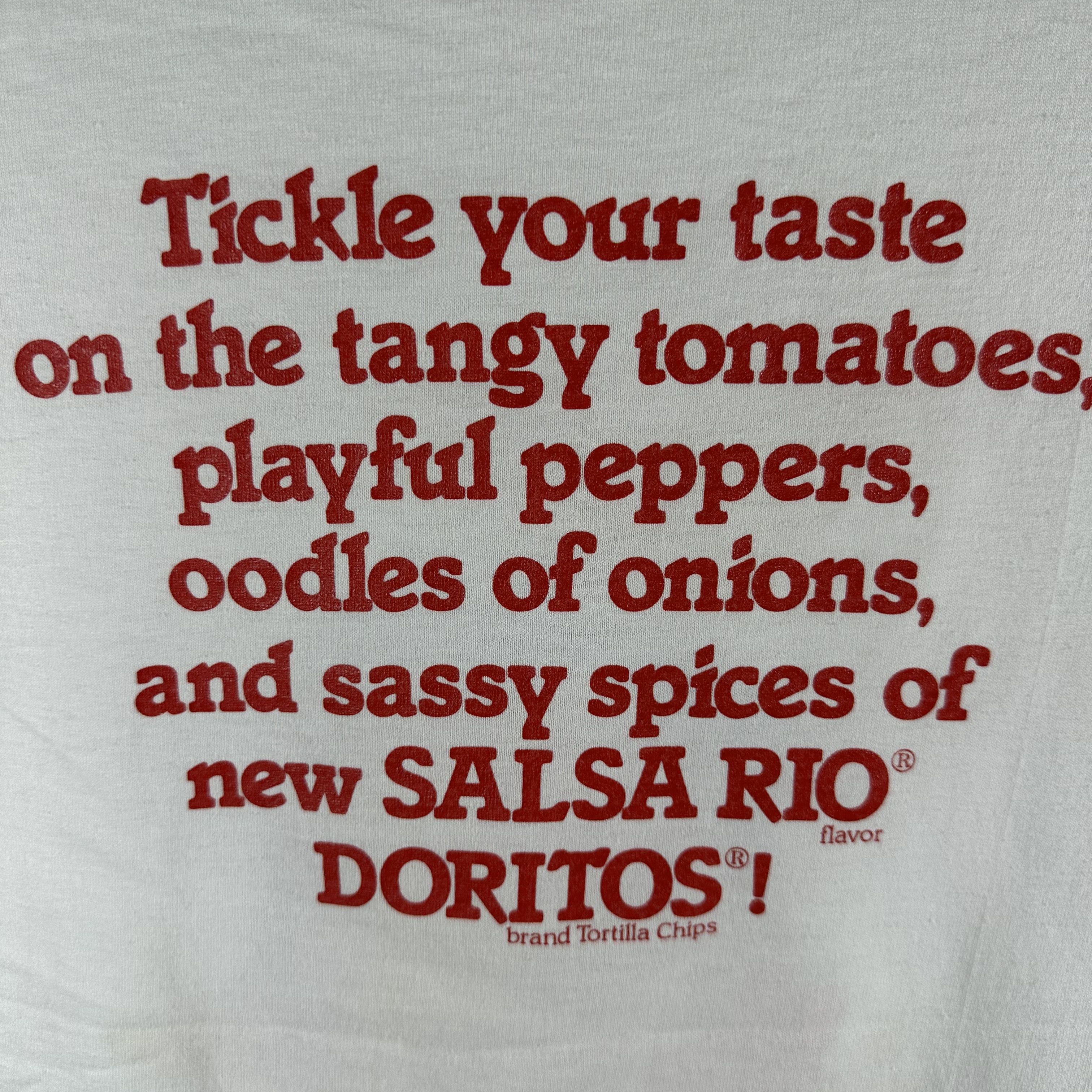 Vintage 80s Doritos Tortila Chips Salsa Rio Flaver Snack T-Shirt Size US M / EU 48-50 / 2 - 4 Thumbnail
