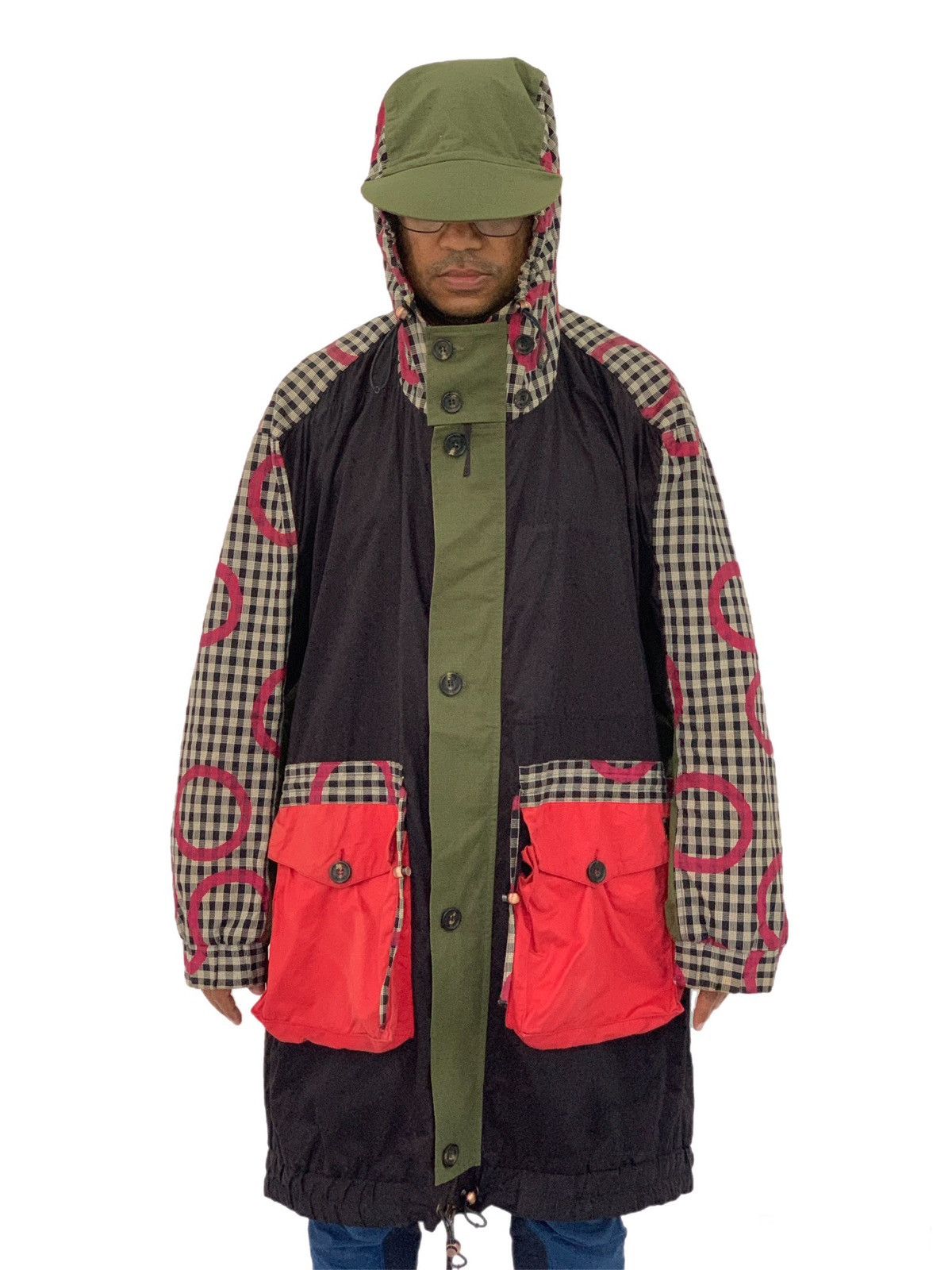 Vivienne Westwood Super Rare Vivienne Westwood Gingham Panel Coat Jacket Parka Size US L / EU 52-54 / 3 - 1 Thumbnail