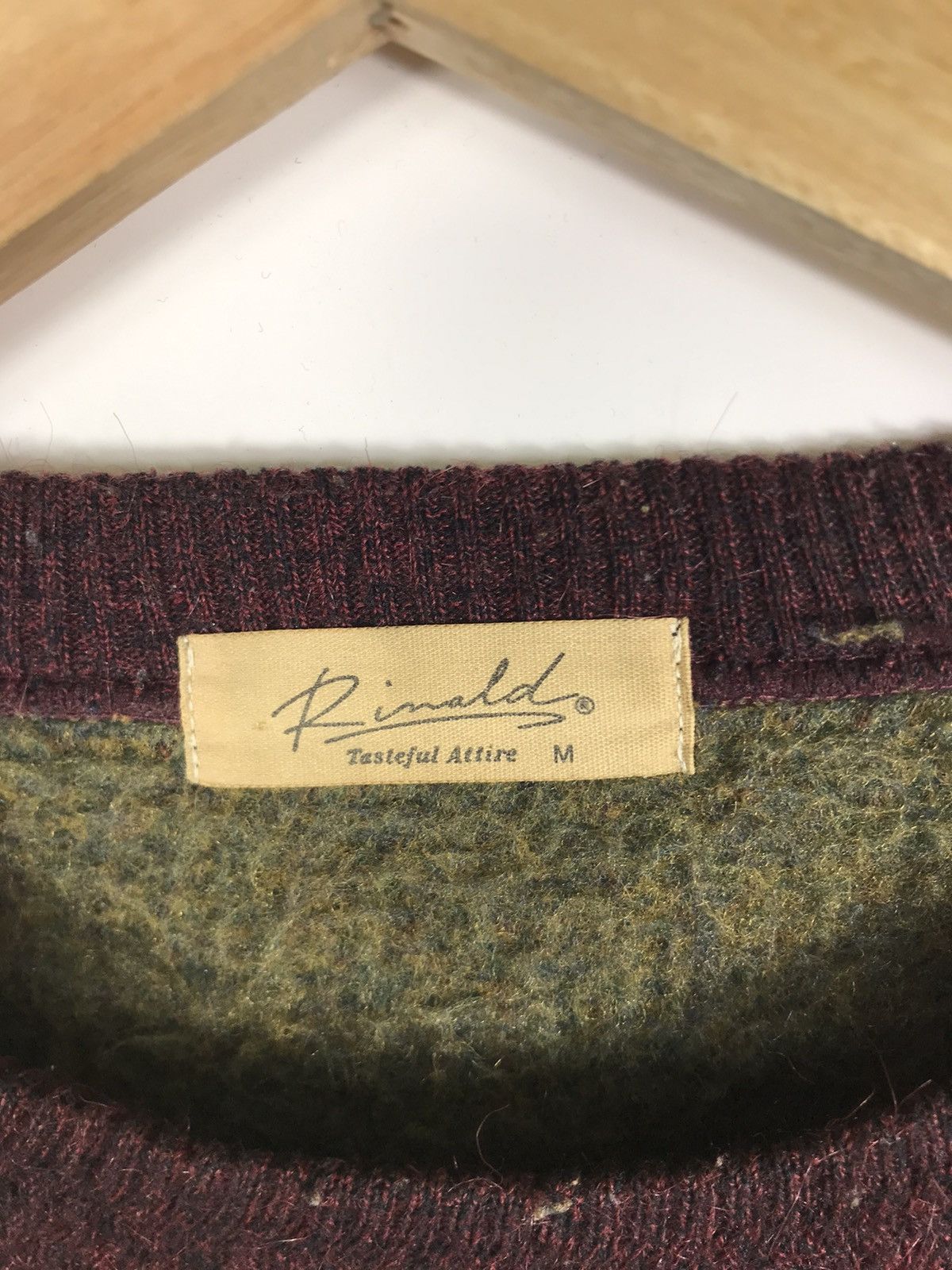 Japanese Brand ⚡️Vintage Rinald Argyle Embroidered Sweatshirt Size US M / EU 48-50 / 2 - 8 Thumbnail