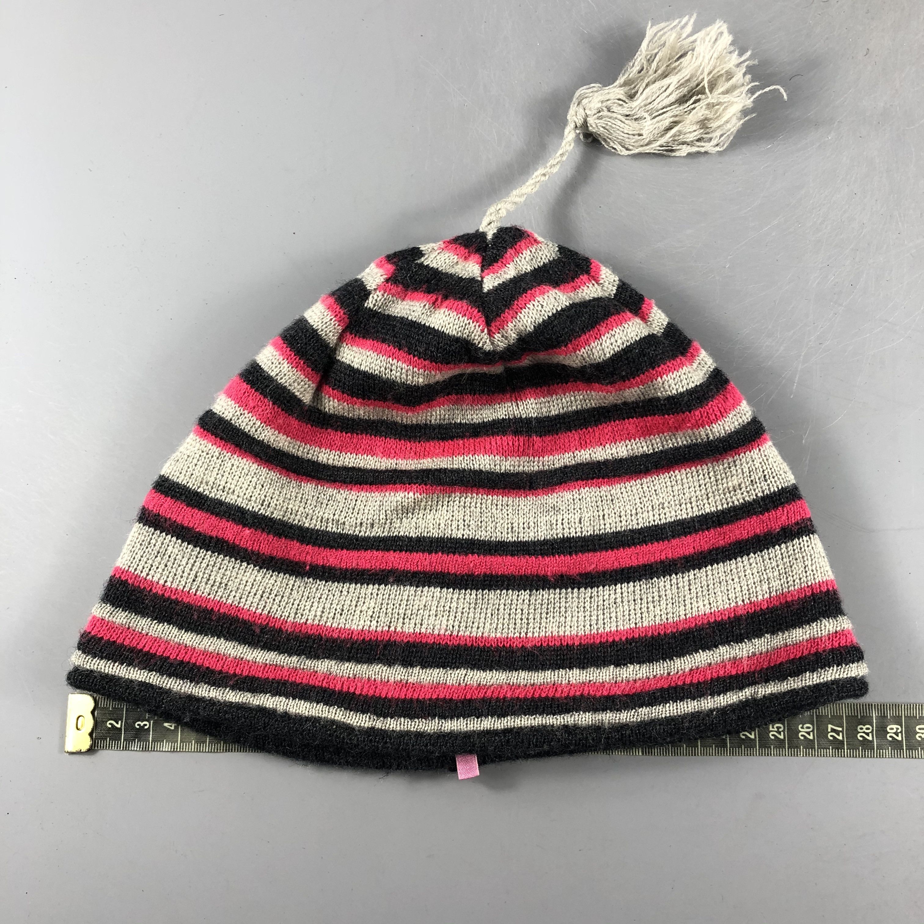Other × Vintage Womens Moon Shadow Stripe Beanie Snow Hat Snow Cap -D123 Size ONE SIZE - 4 Thumbnail