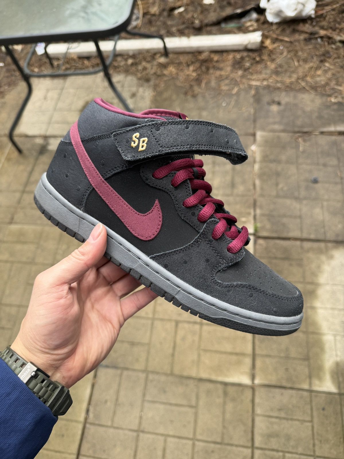 Nike Nike Dunk SB Mid Ostrich / Cherrywood Size US 9.5 / EU 42-43 - 10 Thumbnail