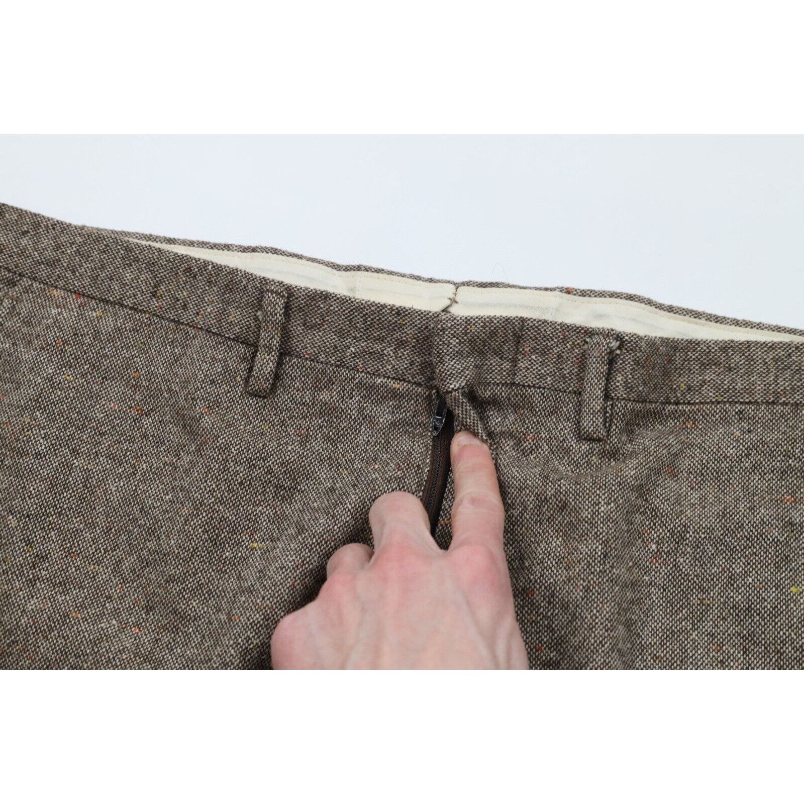 Vintage Vintage 70s Streetwear Rainbow Fleck Wool Tweed Suit Size 42R - 14 Thumbnail