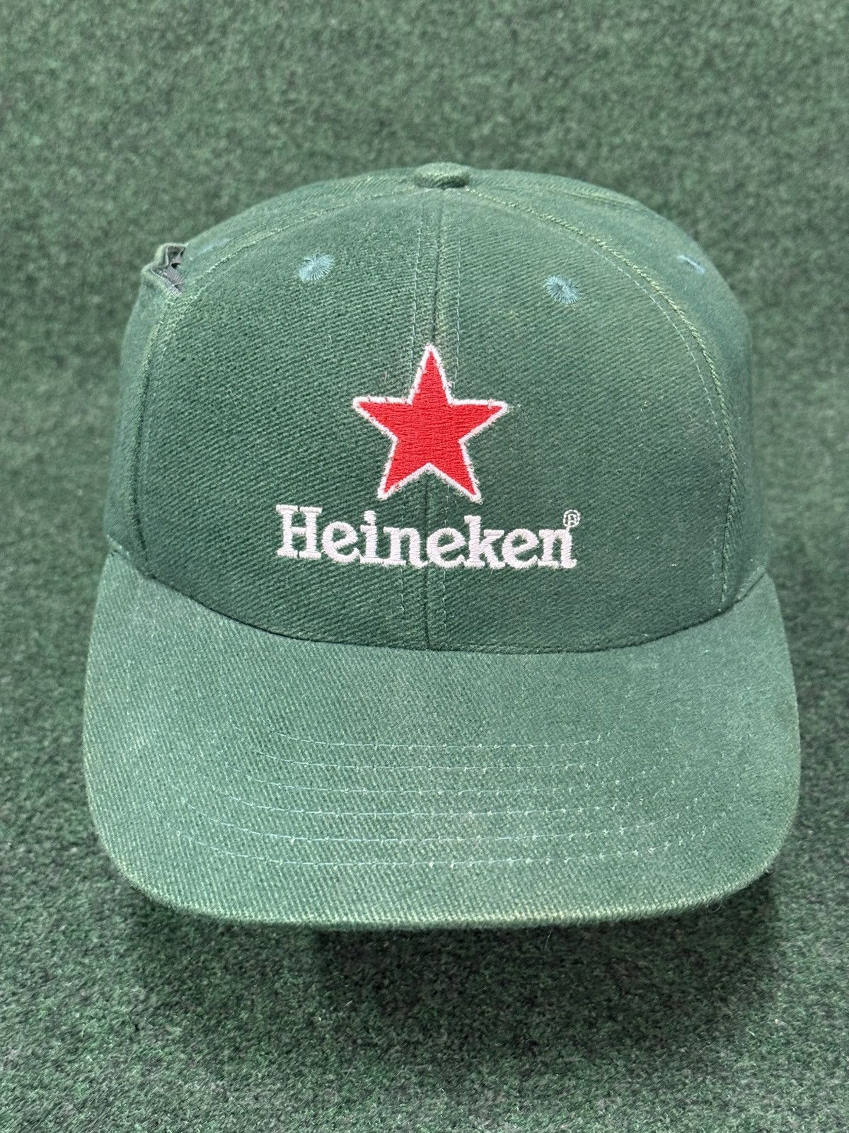Heineken Vintage Heineken Beer Stash Pocket Snapback Hat Size ONE SIZE - 1 Thumbnail