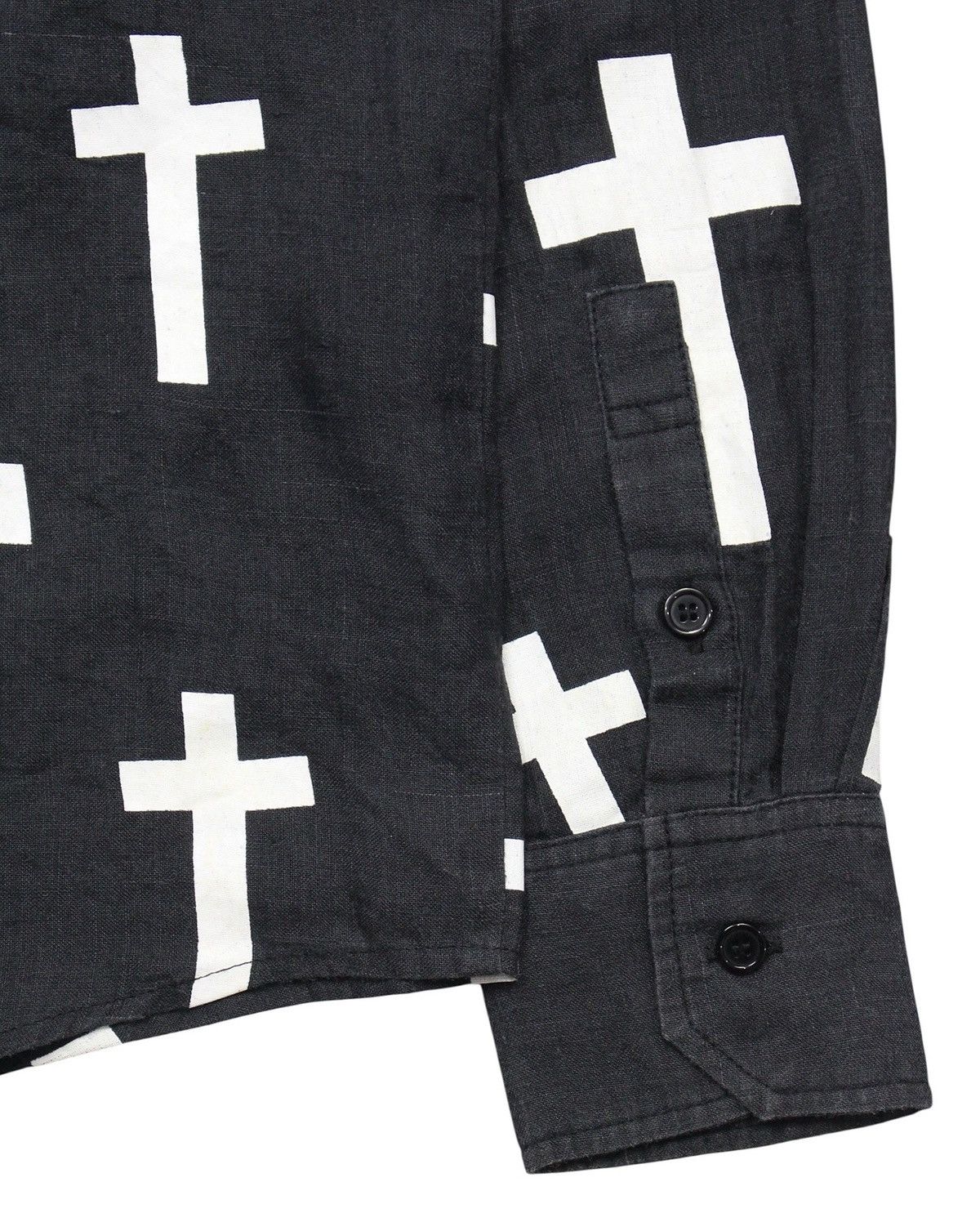 Hysteric Glamour 2010S CORVO CROSS PRINT LINEN SHIRT Size US M / EU 48-50 / 2 - 6 Thumbnail