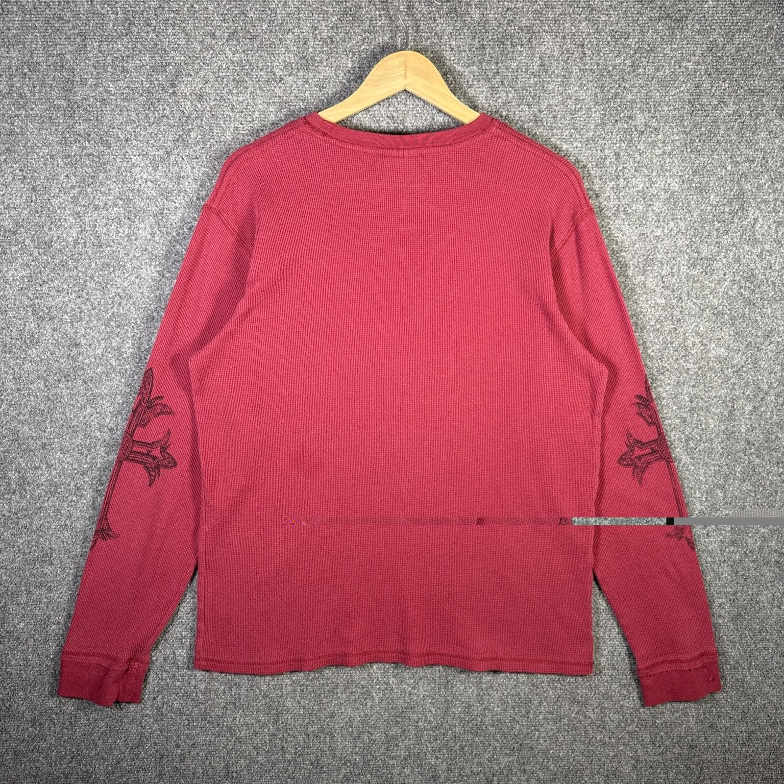 Affliction Vintage MMA Elite Waffle Knit Thermal Long Sleeve Shirt XL Size US XL / EU 56 / 4 - 5 Thumbnail
