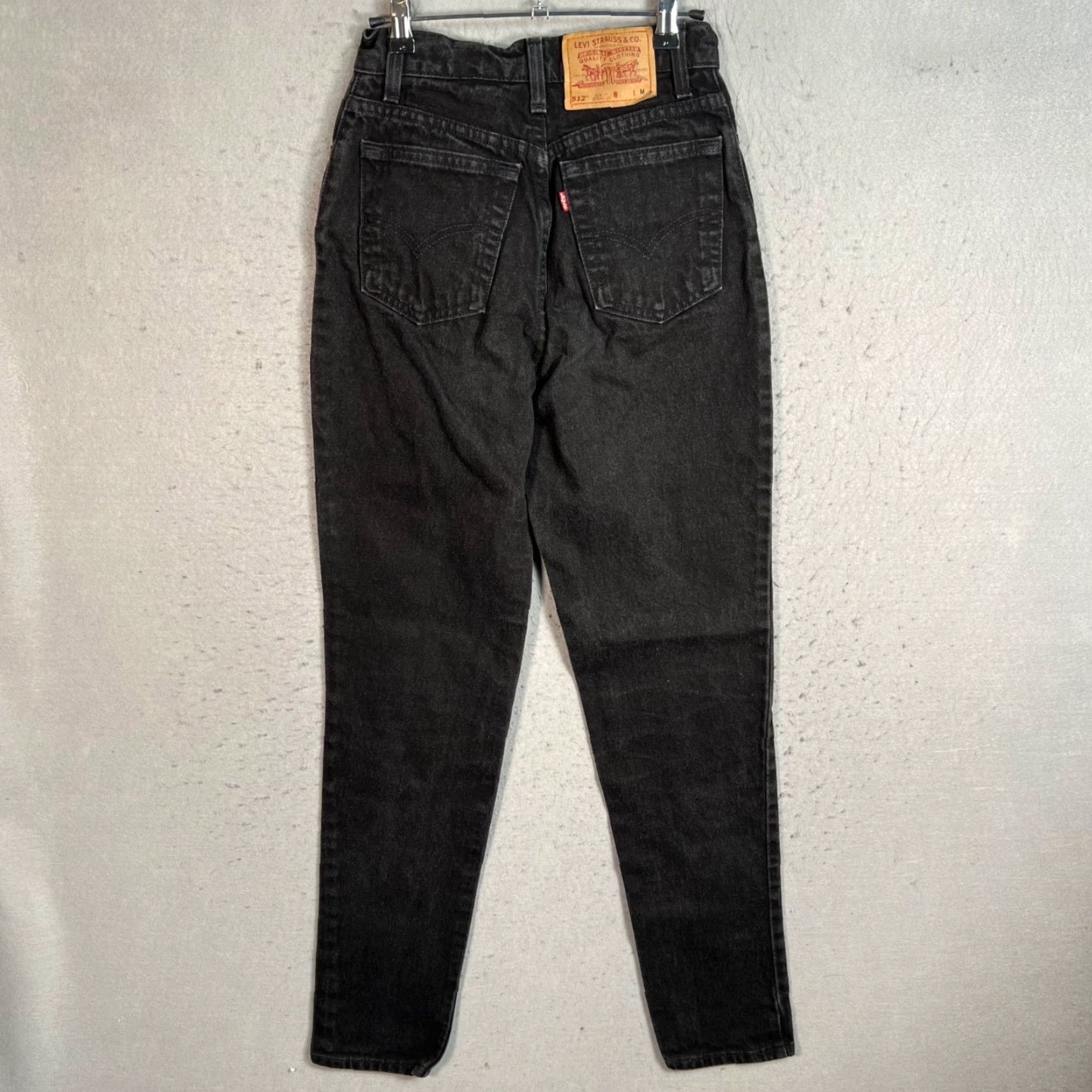 Levi's VINTAGE Levi's 512 Jeans Slim Black Denim Womens 5 M Tapered Leg 31in Inseam Mens? Size 27" / US 4 / IT 40 - 2 Thumbnail