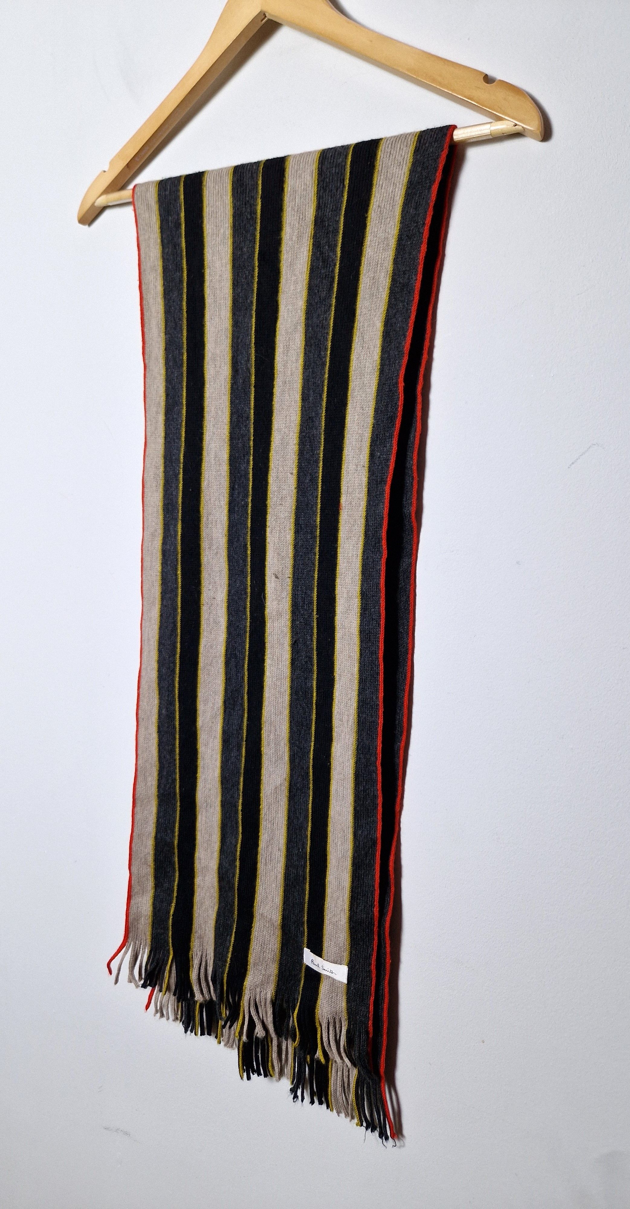 Paul Smith Paul Smith wool stripped scarf Size ONE SIZE - 4 Thumbnail