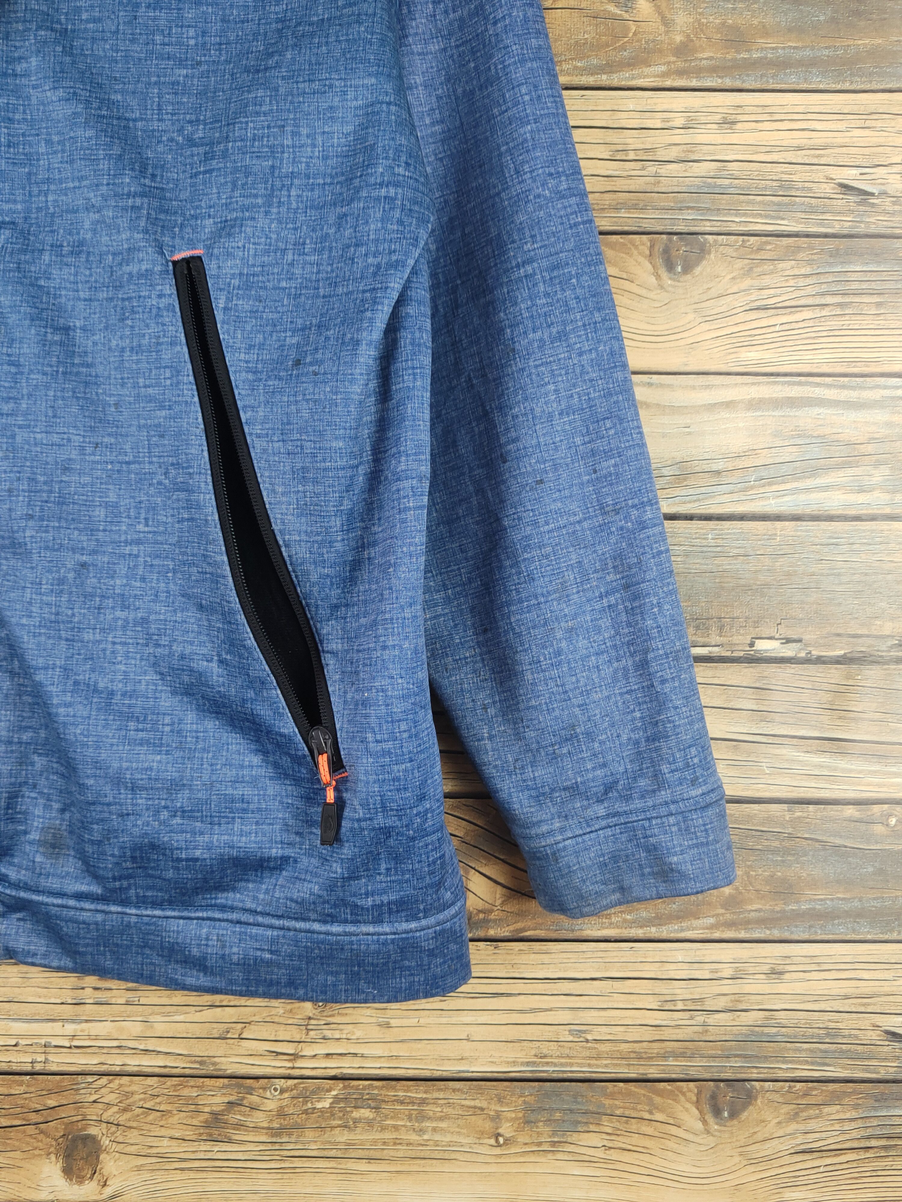 Japanese Brand Find Out Blue Nylon Sportswear Hoodie Sweaters #W2253 Size US L / EU 52-54 / 3 - 6 Thumbnail