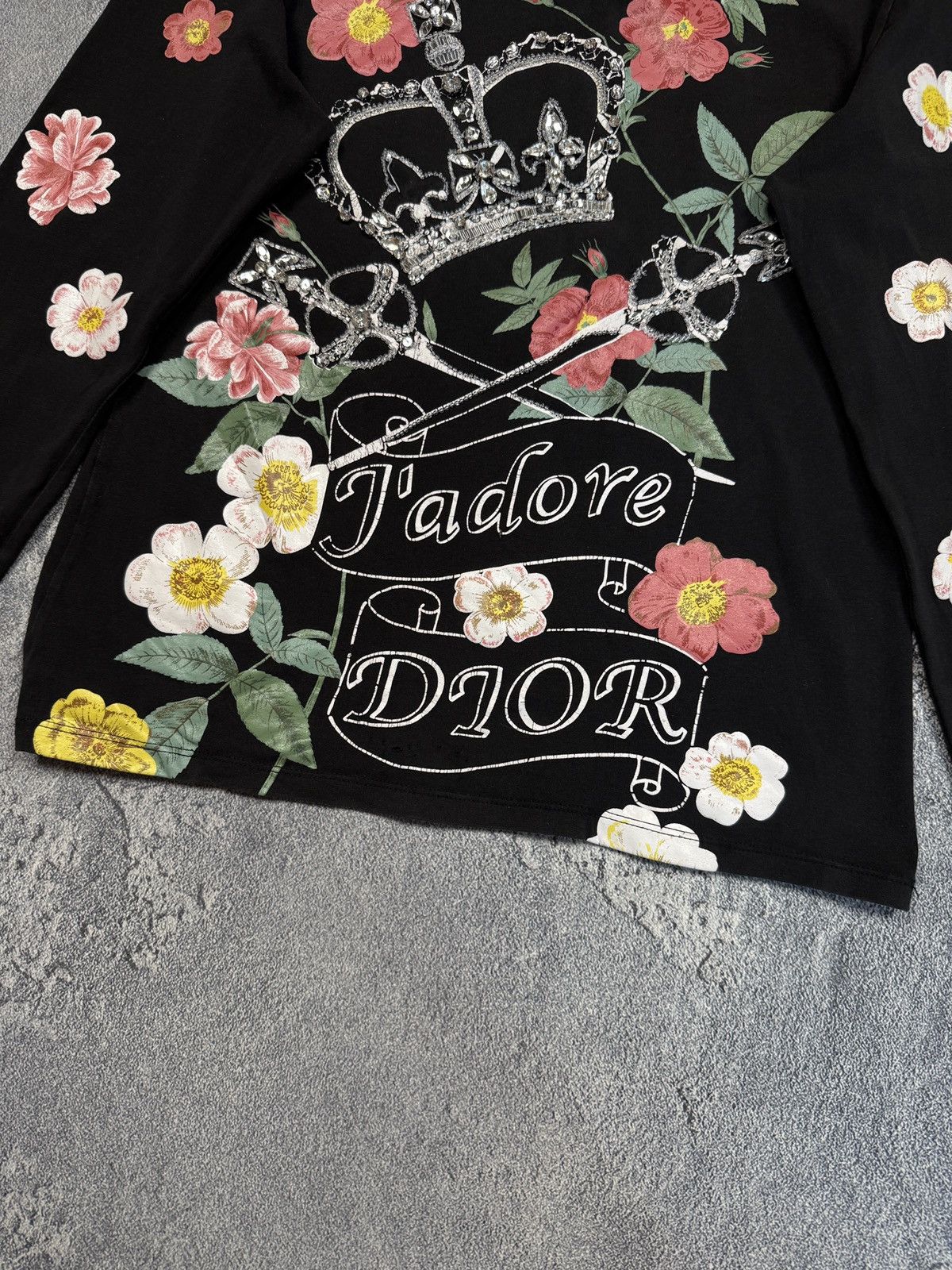 Christian Dior Monsieur Vintage Jadore Dior Christian Dior Flowers Long Sleeve Size M / US 6-8 / IT 42-44 - 9 Thumbnail