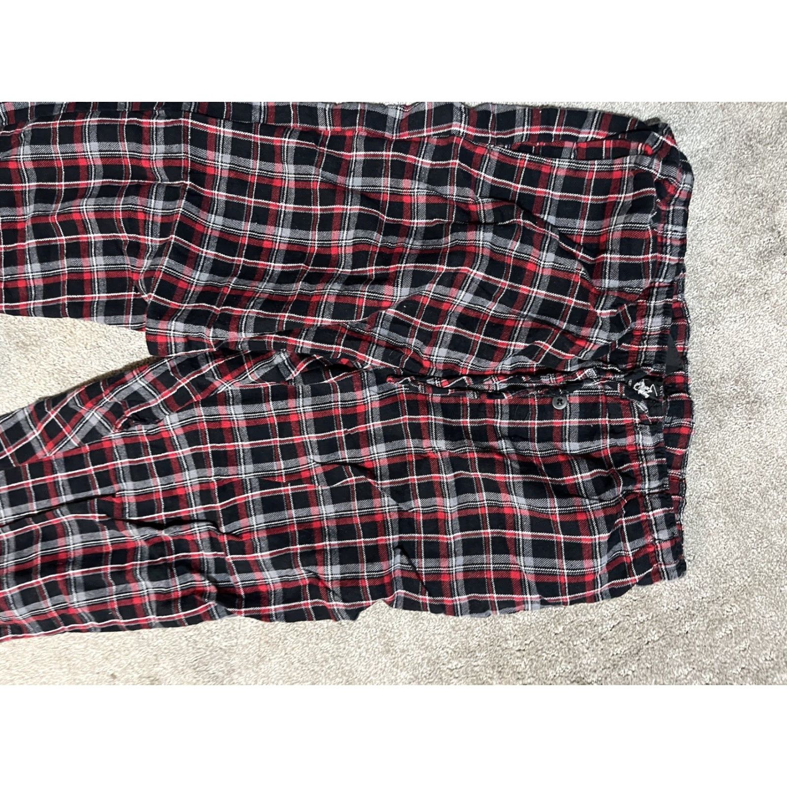 Beverly Hills Polo Club VINTAGE Beverly Hills Polo Club Fleece Lounge Pajama Pants Mens L Red Black Plaid Size US L / EU 52-54 / 3 - 4 Thumbnail