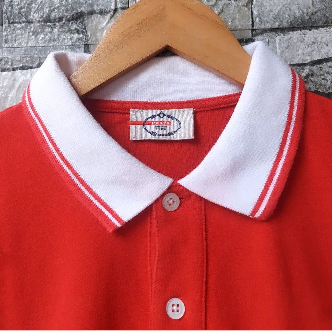 Prada PRADA Rhino Embroidered Polo Shirt Size US M / EU 48-50 / 2 - 4 Thumbnail