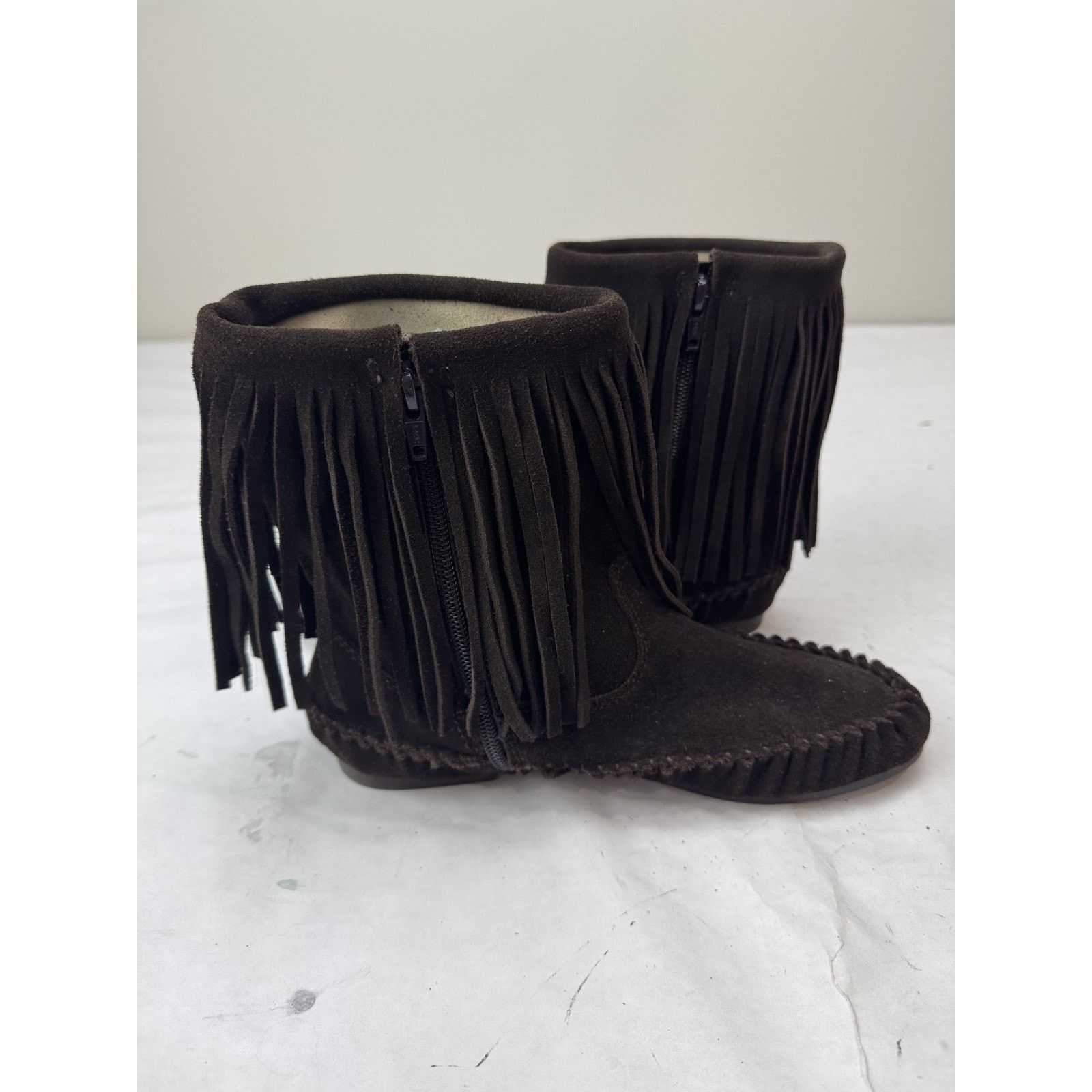 Gap Gap Women's Brown Suede Fringe Moccasin Ankle Boots Boho 7 Size US 7 / IT 37 - 4 Thumbnail