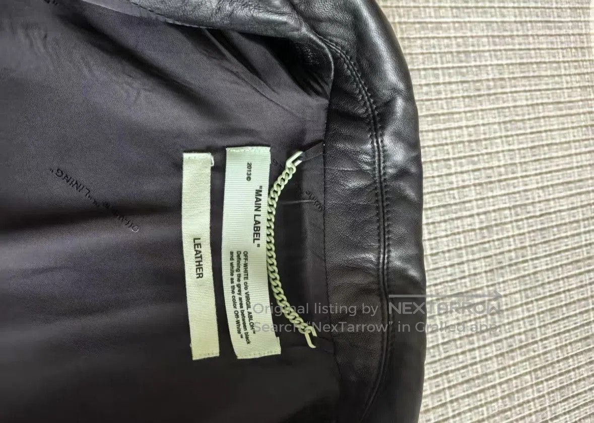 Off-White Off White leather jacket wxx. Size US L / EU 52-54 / 3 - 7 Thumbnail