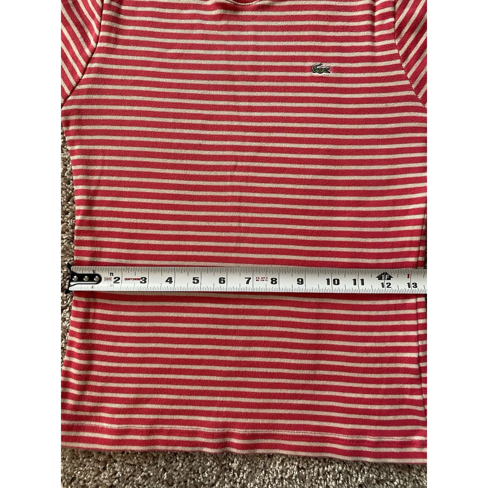 Lacoste Lacoste stripe knit crewneck wm shortsleeve top Size XS / US 0-2 / IT 36-38 - 10 Thumbnail