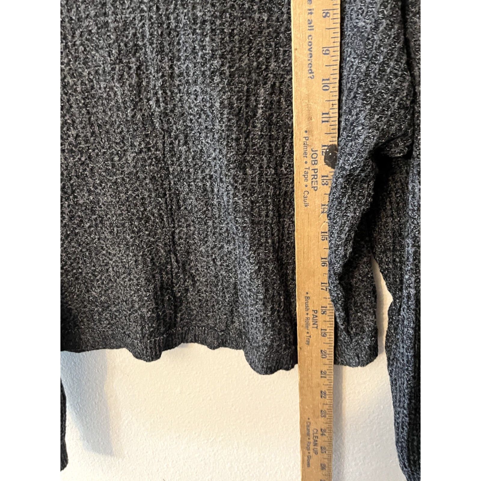 American Eagle Outfitters American Eagle Outfitters Sweater Women's XS Henley Crew Neck Long Sleeve Gray Black Knit Size XS / US 0-2 / IT 36-38 - 4 Thumbnail