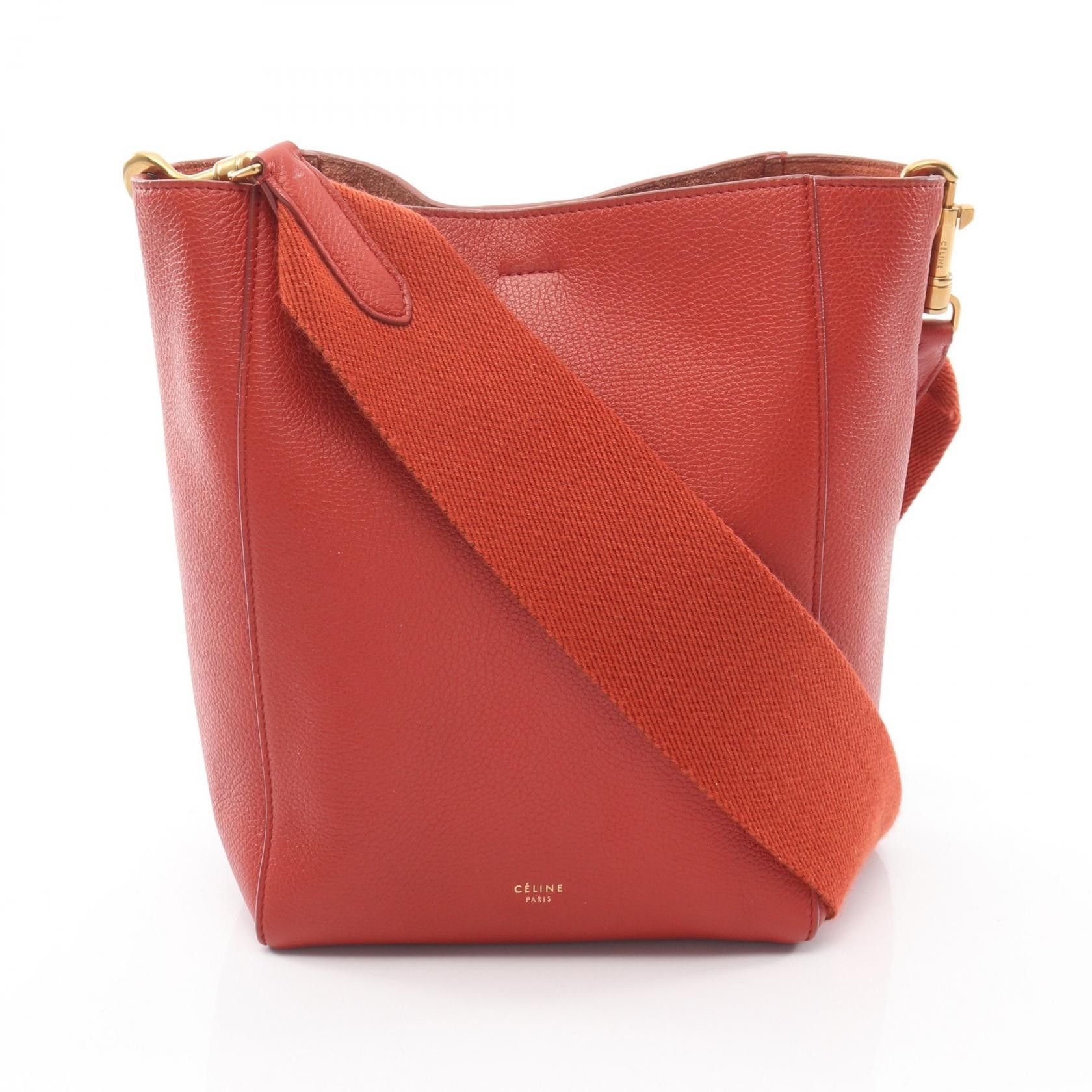 Celine Celine Celine Sangle Bucket Small Leather Shoulder Bag Leather Shoulder Bag 178303 DUTY FREE for USA Size ONE SIZE - 1 Thumbnail