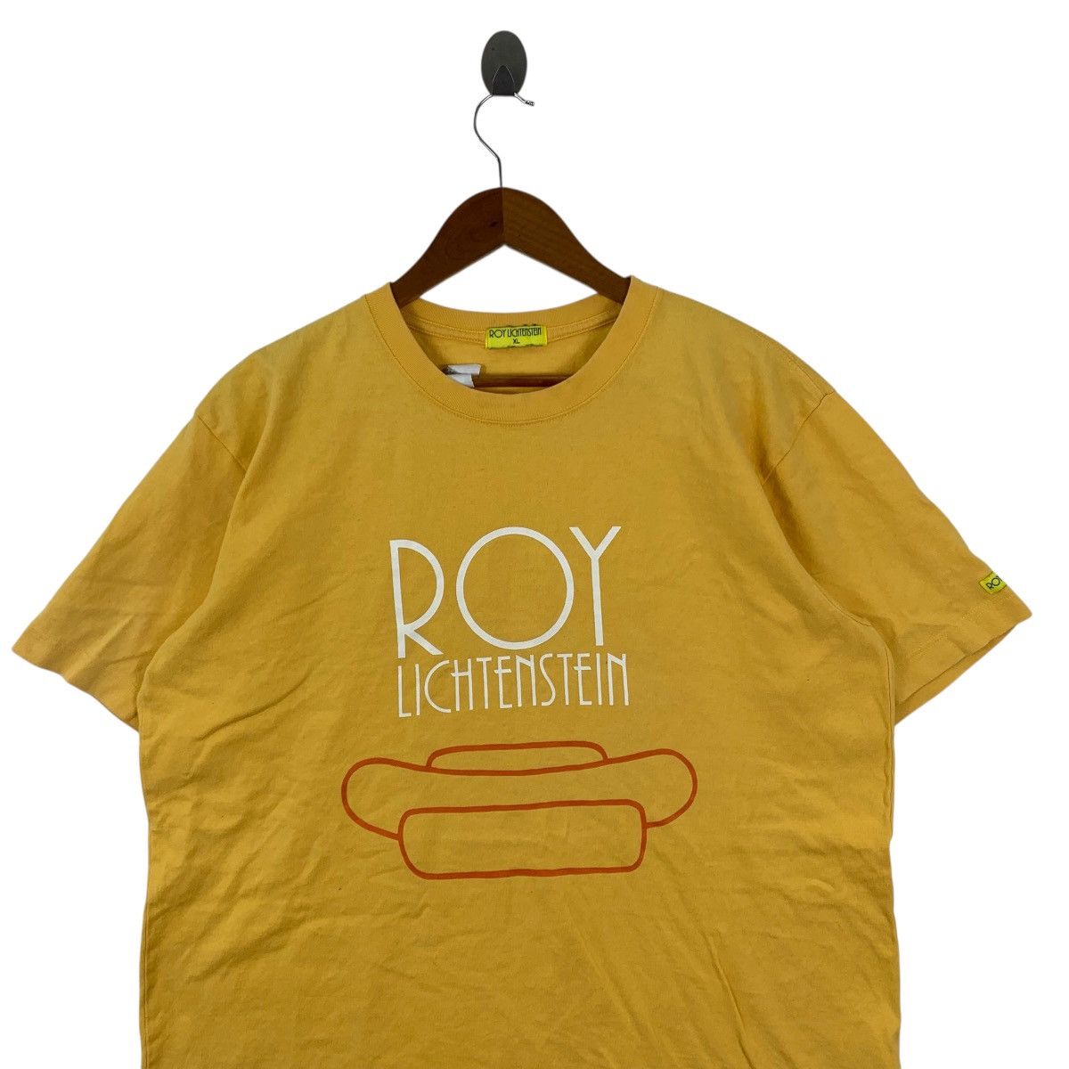 Vintage Y2K ROY LICHTENSTEIN Hotdog By Uniqlo Pop Art Tshirt Size US XL / EU 56 / 4 - 2 Thumbnail