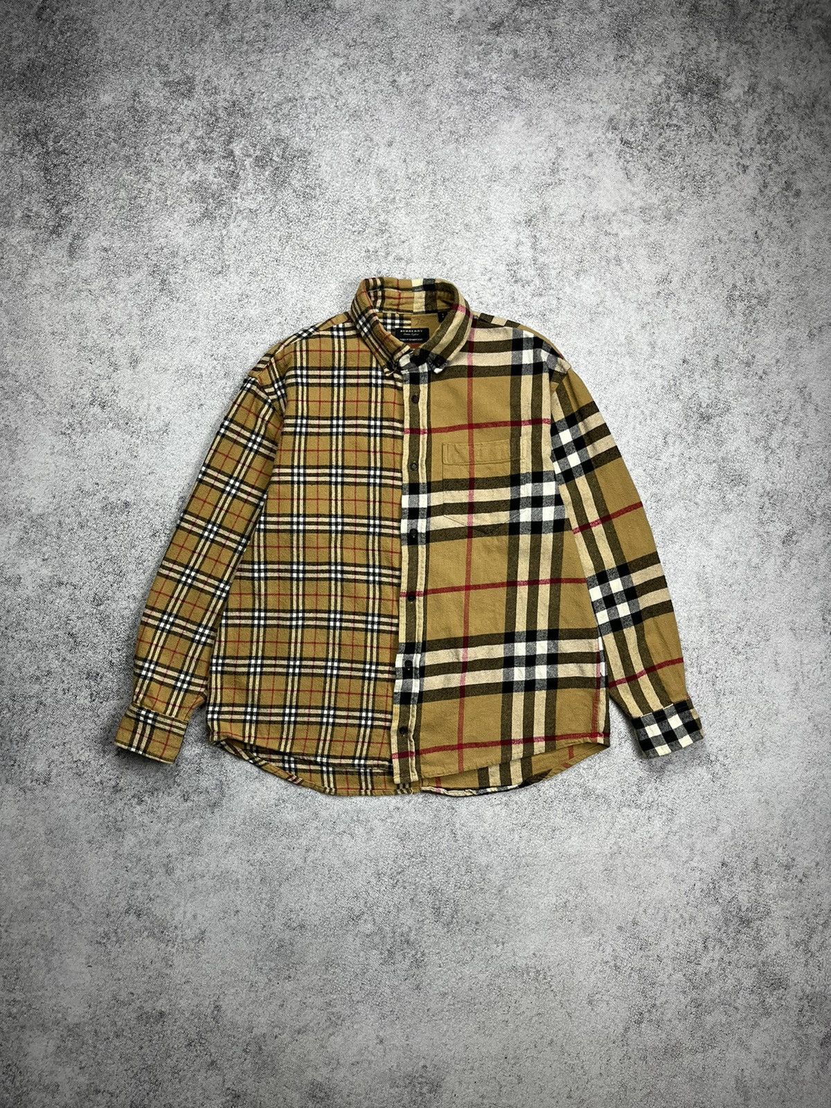 Gosha Rubchinskiy Burberry Gosha Rubchinskiy Wool Oversized Shirt Grailed